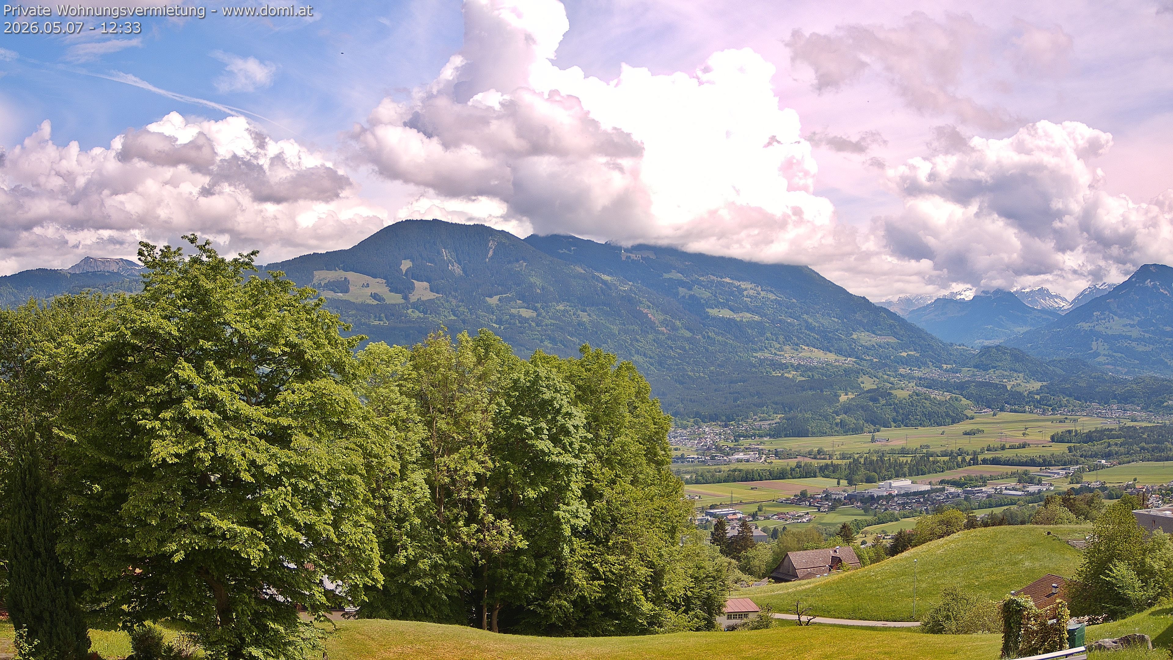 Archiv Foto Webcam Ausblick von Amerlügen bei Frastanz
