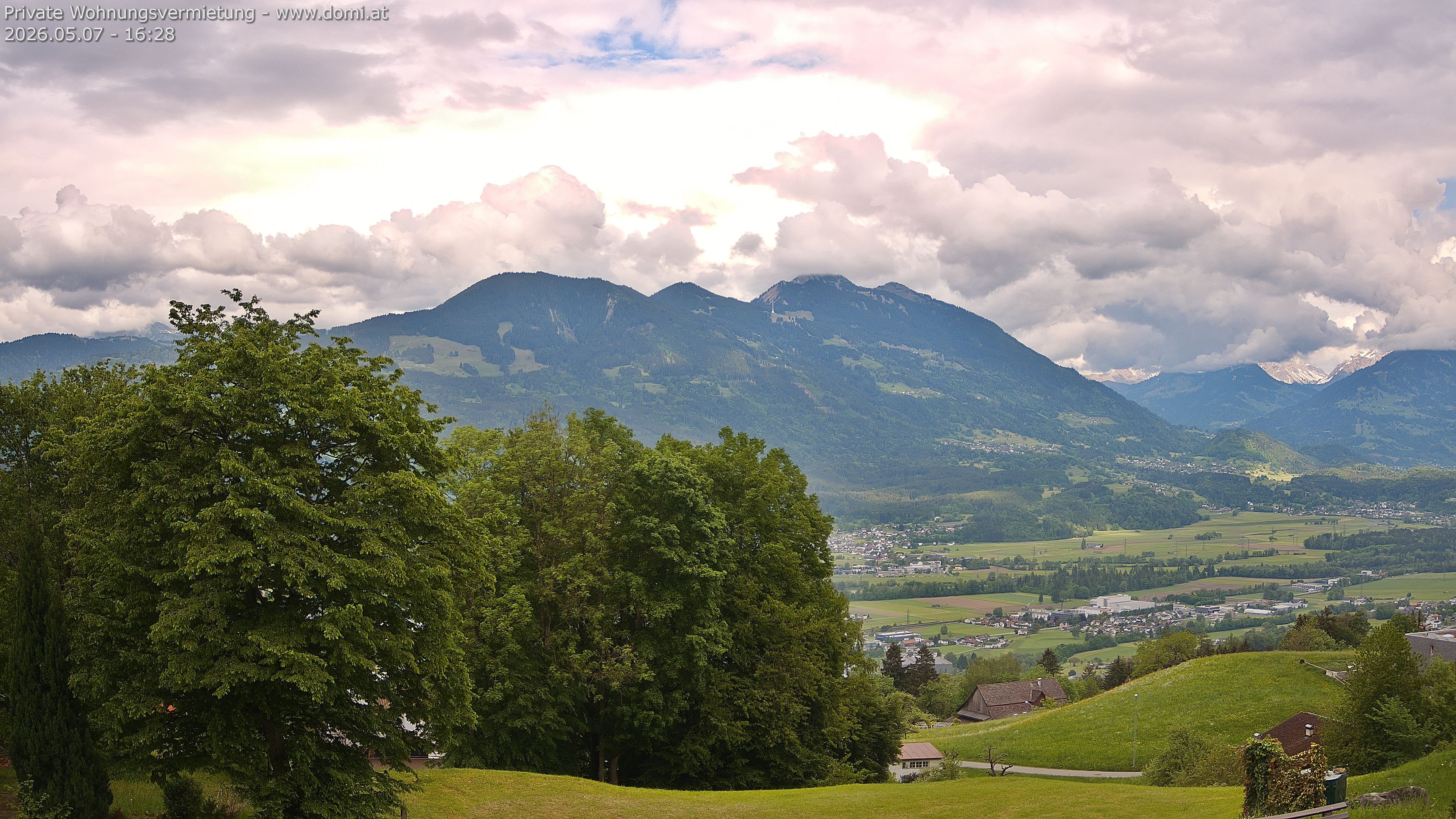 Archiv Foto Webcam Ausblick von Amerlügen bei Frastanz