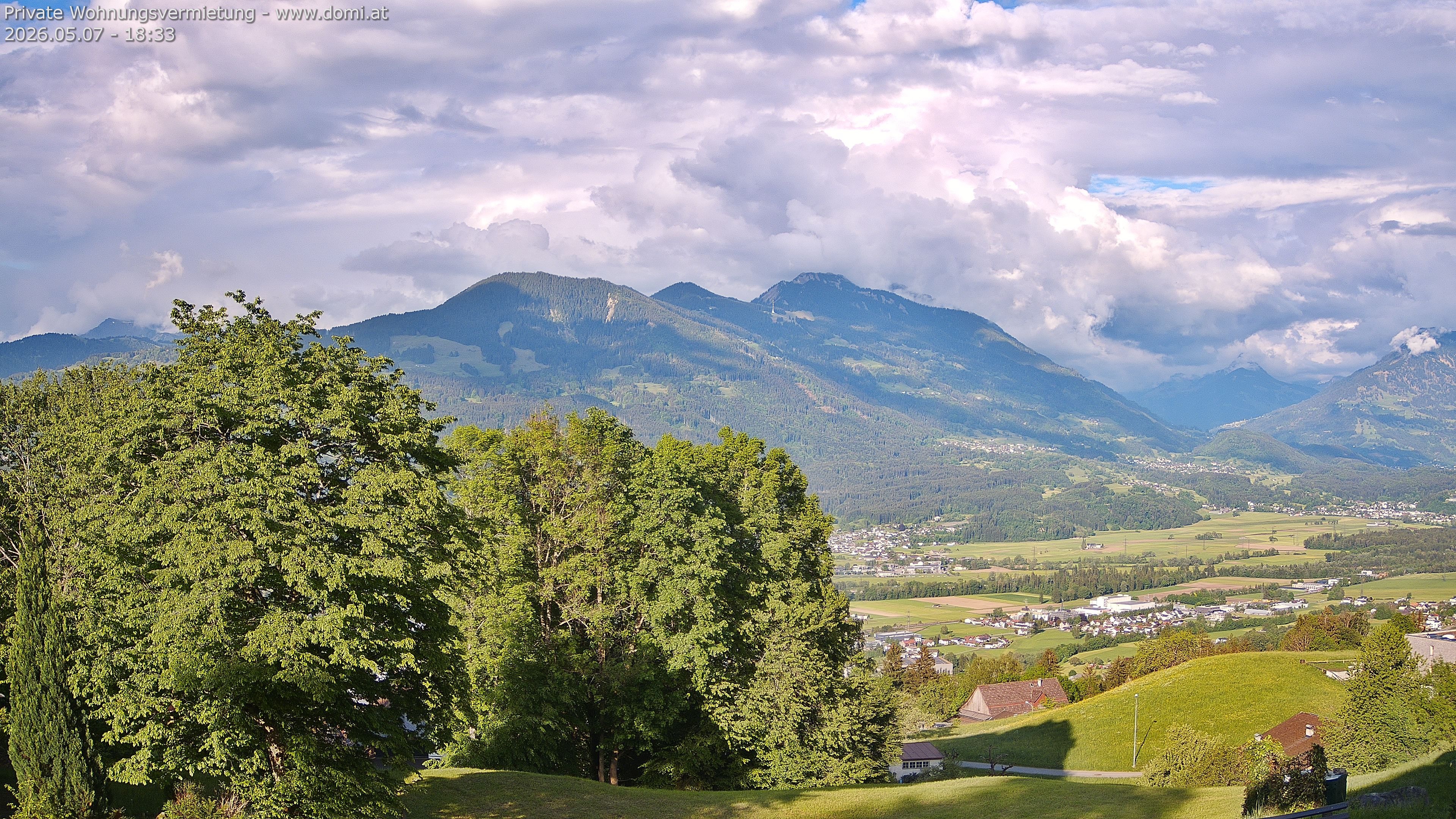 Archiv Foto Webcam Ausblick von Amerlügen bei Frastanz
