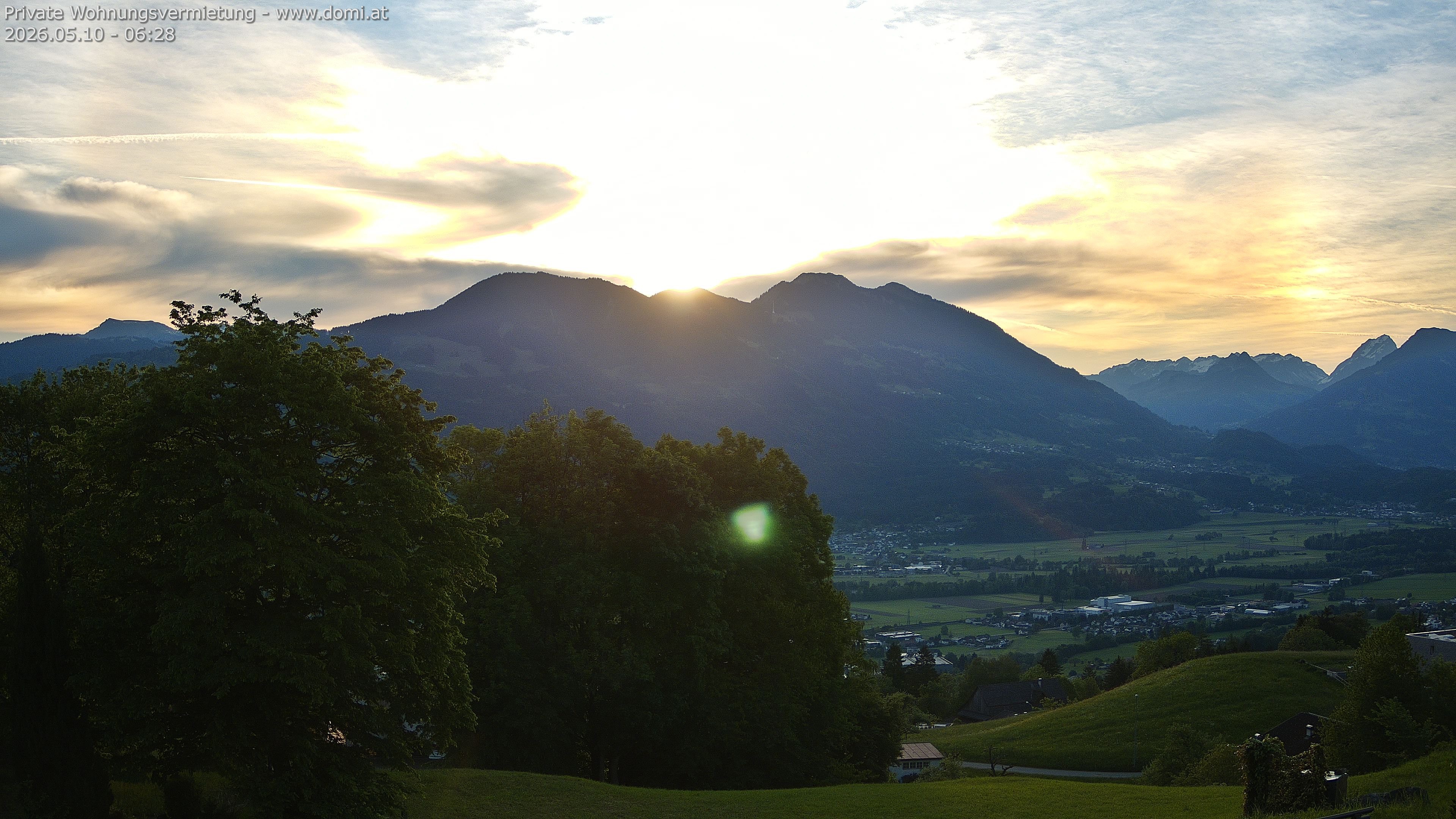Archiv Foto Webcam Ausblick von Amerlügen bei Frastanz