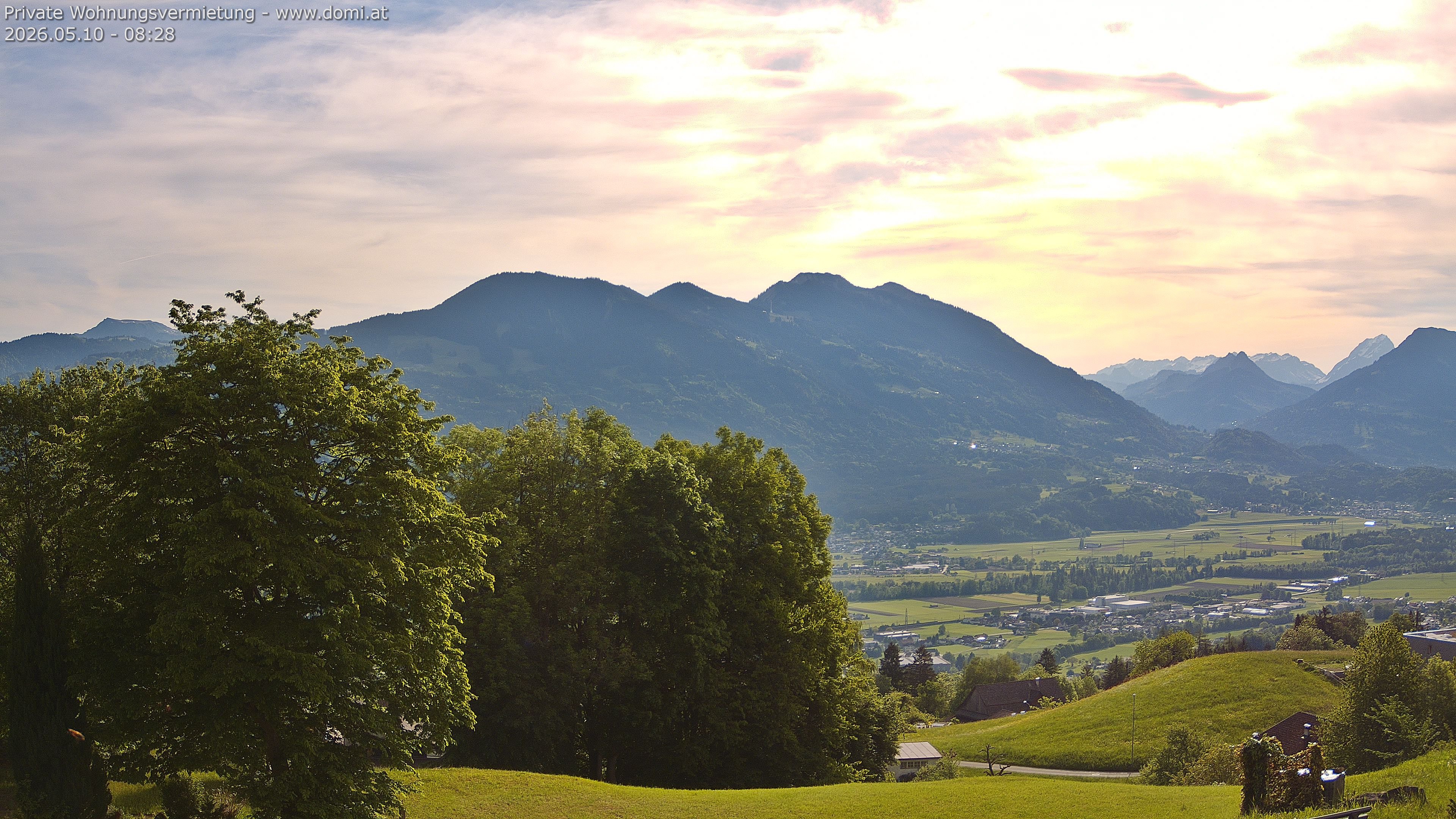 Archiv Foto Webcam Ausblick von Amerlügen bei Frastanz