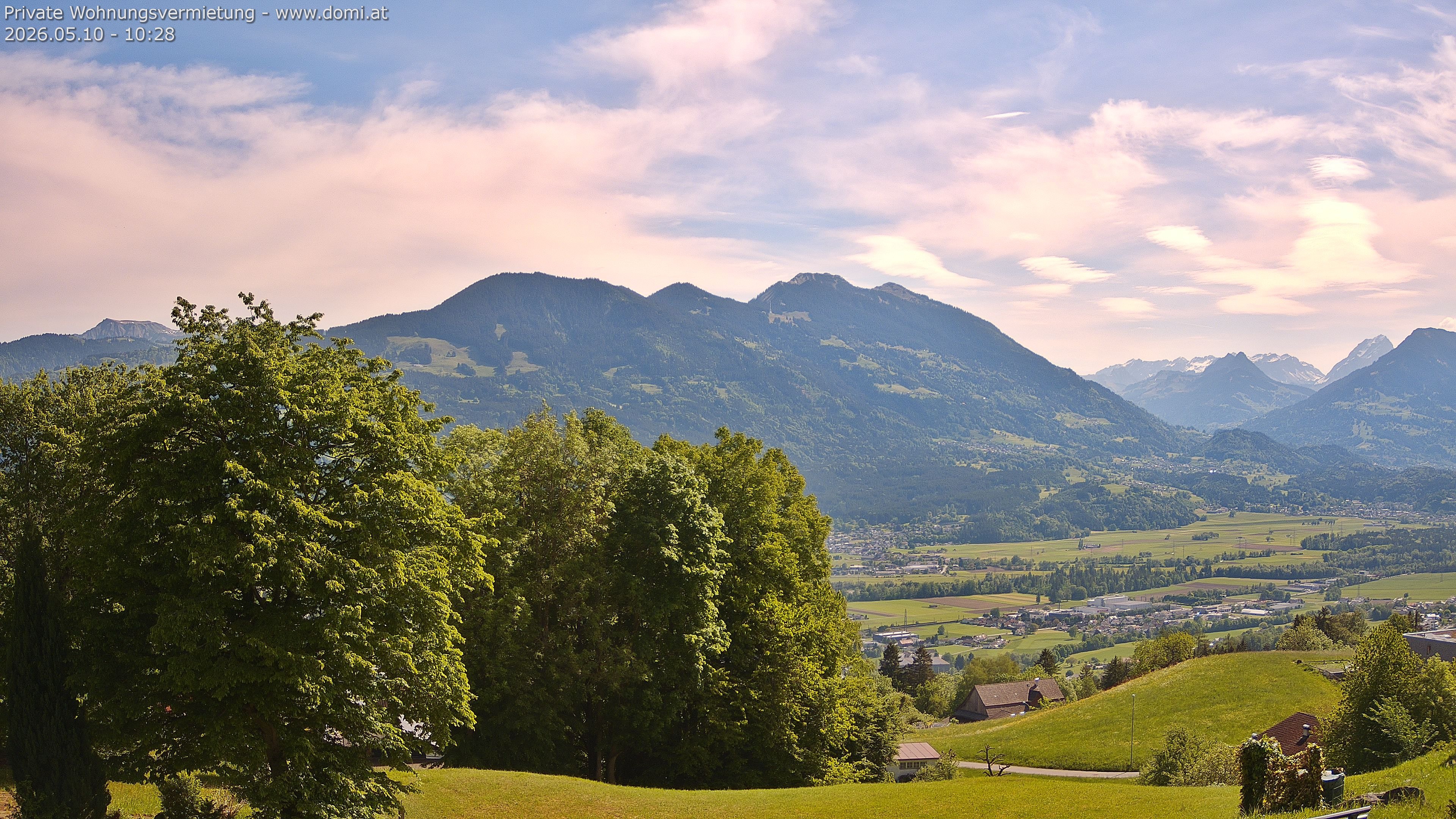 Archiv Foto Webcam Ausblick von Amerlügen bei Frastanz