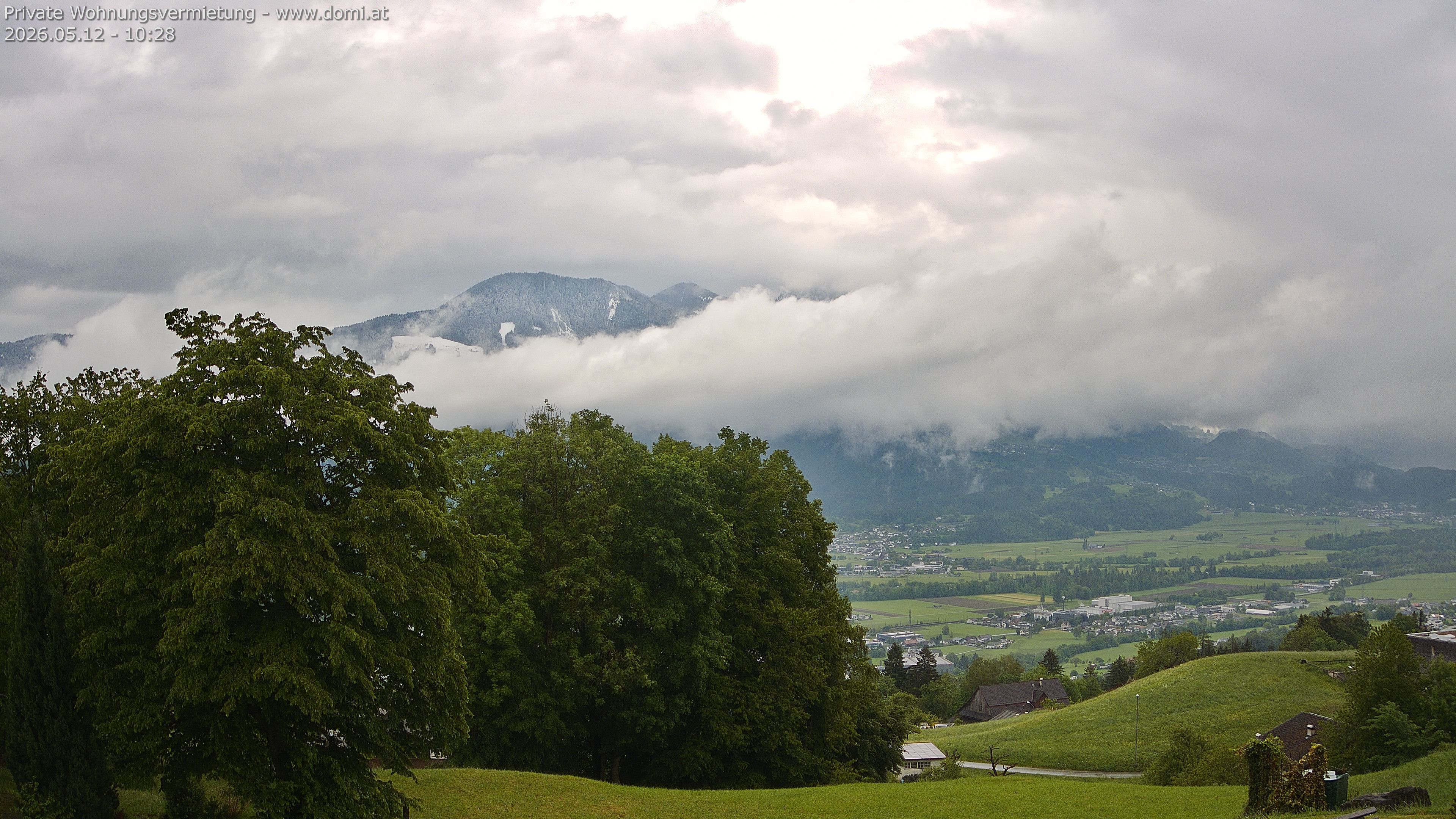 Archiv Foto Webcam Ausblick von Amerlügen bei Frastanz