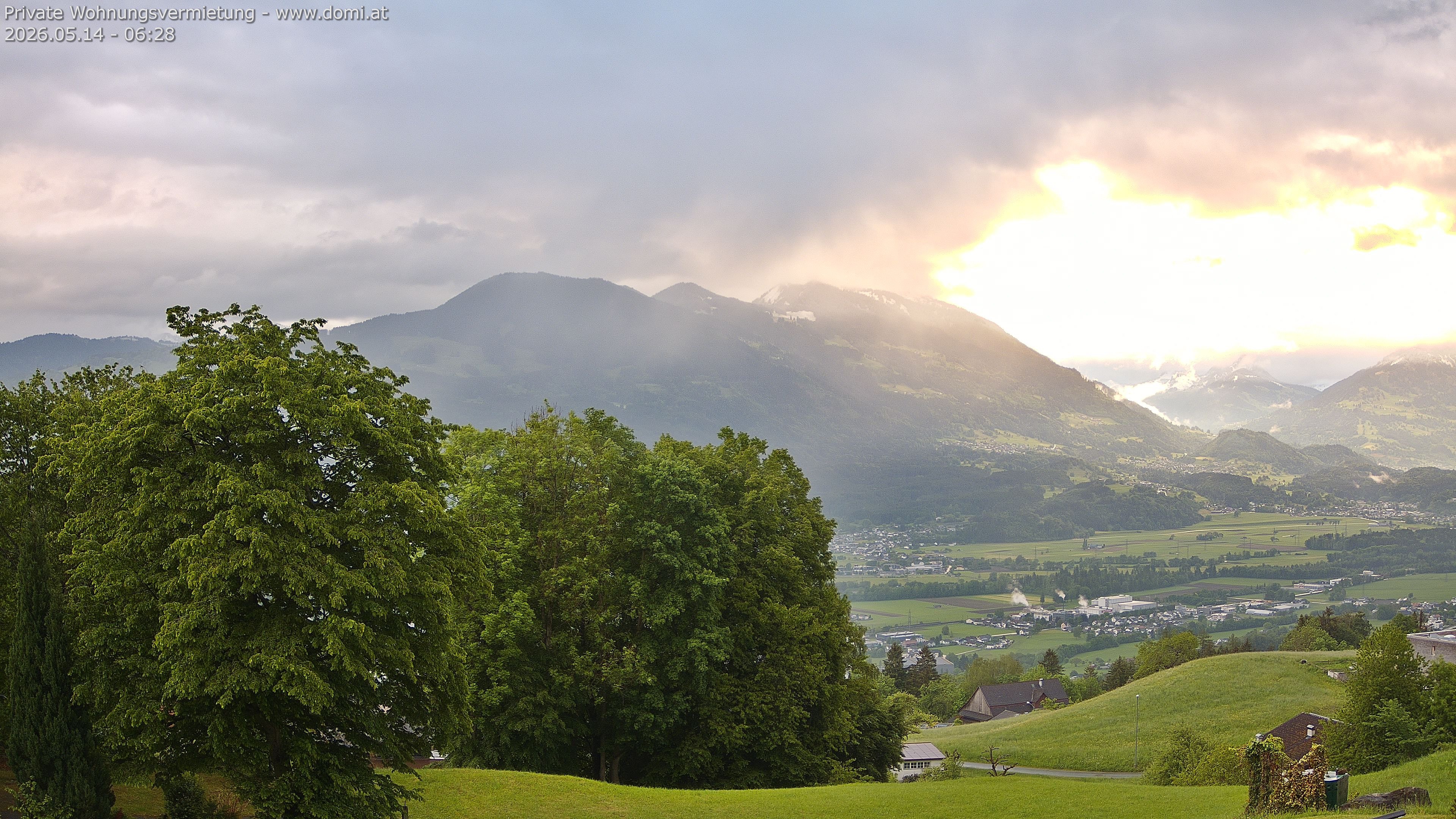 Archiv Foto Webcam Ausblick von Amerlügen bei Frastanz