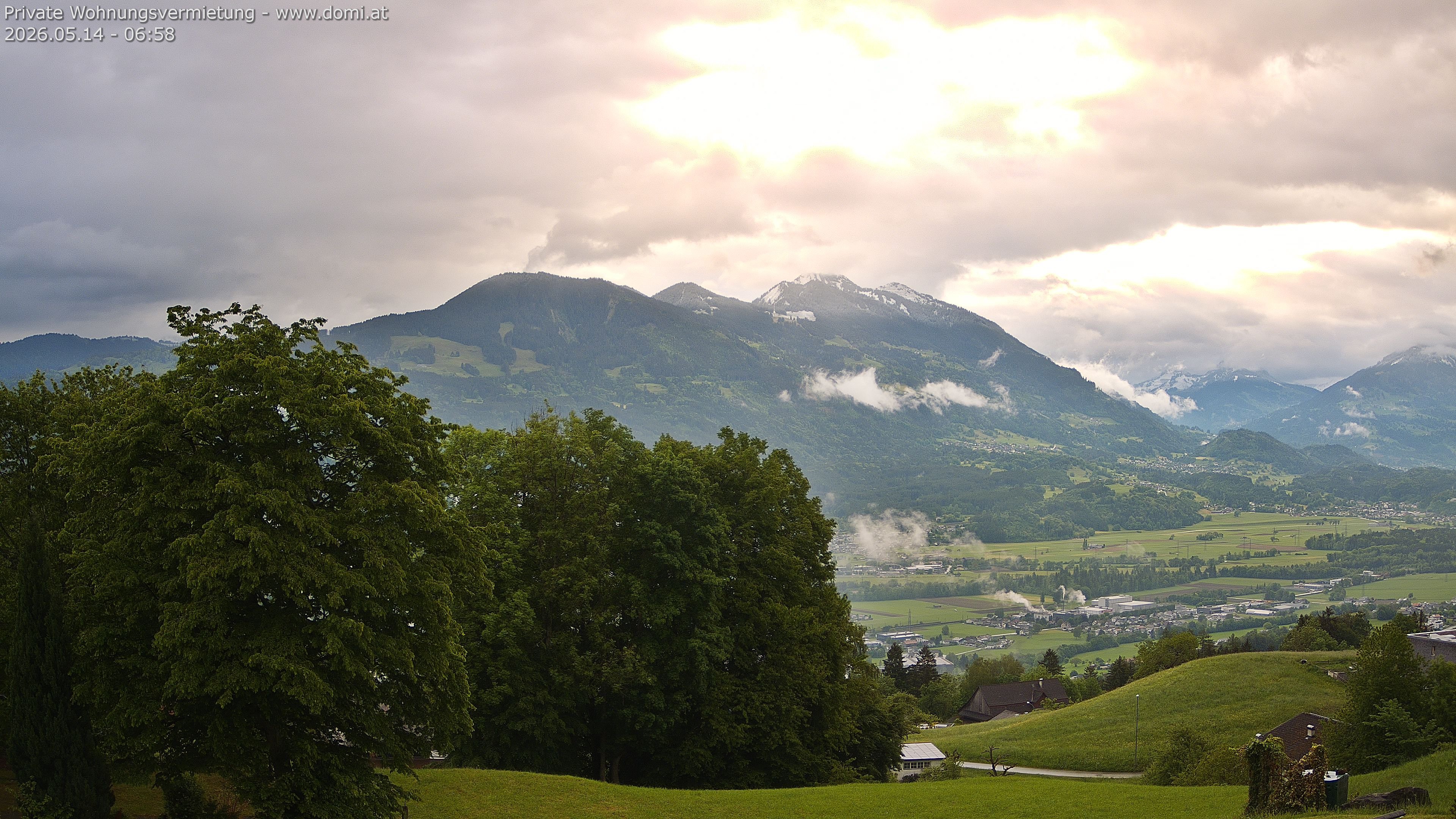 Archiv Foto Webcam Ausblick von Amerlügen bei Frastanz