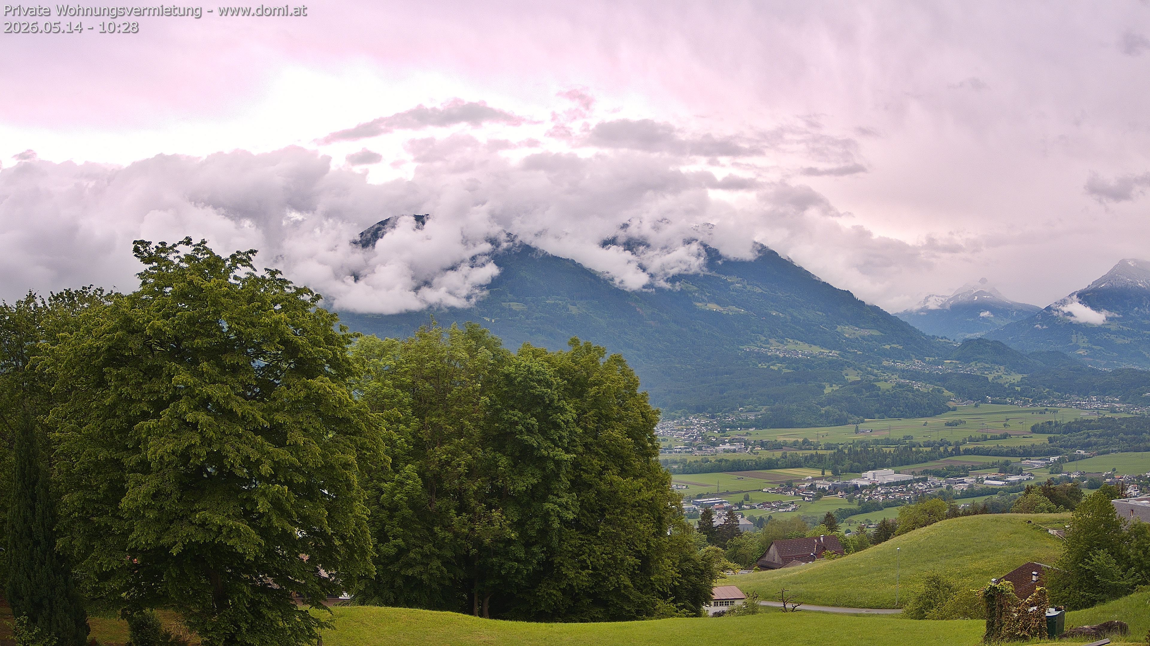 Archiv Foto Webcam Ausblick von Amerlügen bei Frastanz