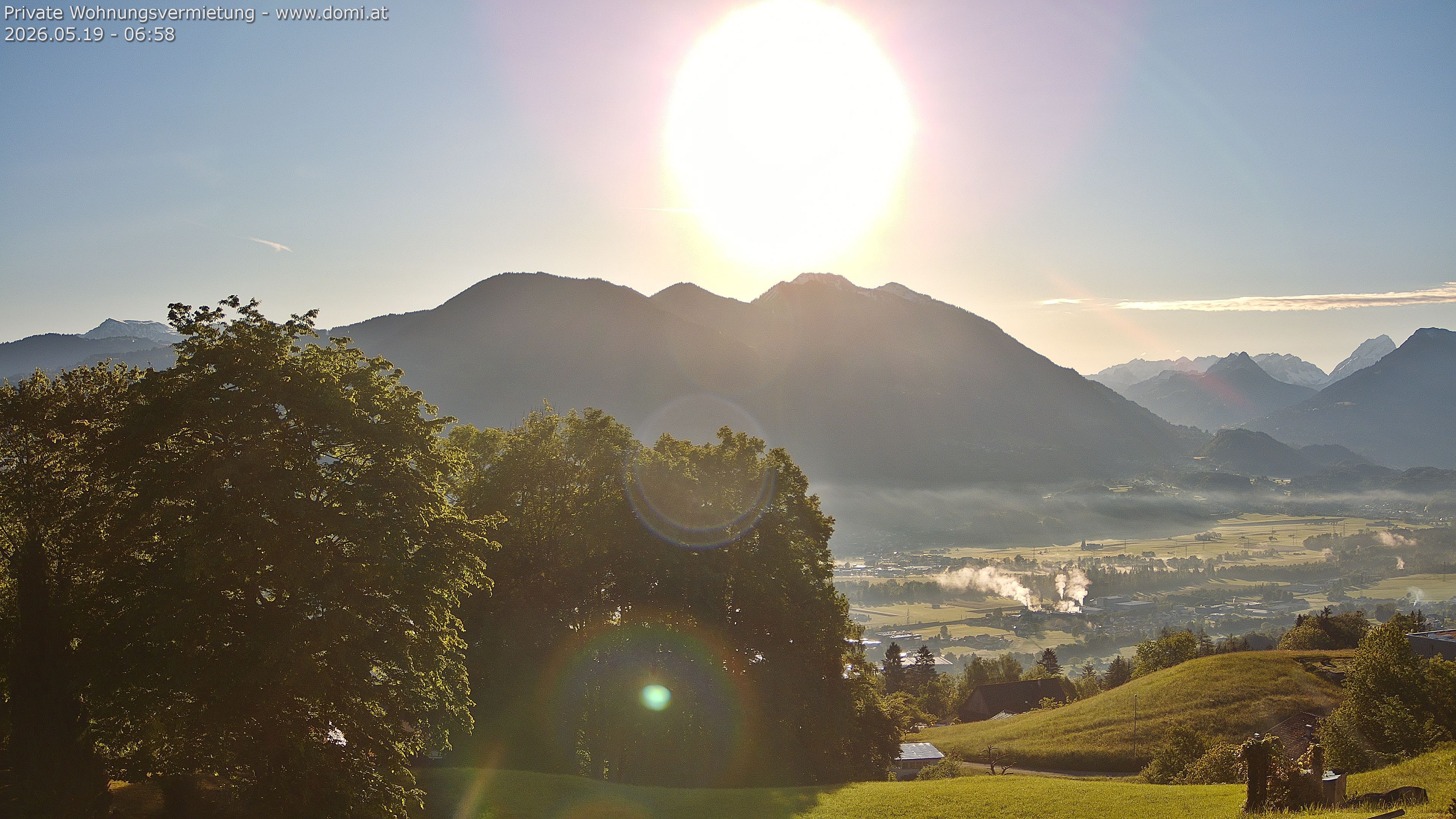 Archiv Foto Webcam Ausblick von Amerlügen bei Frastanz