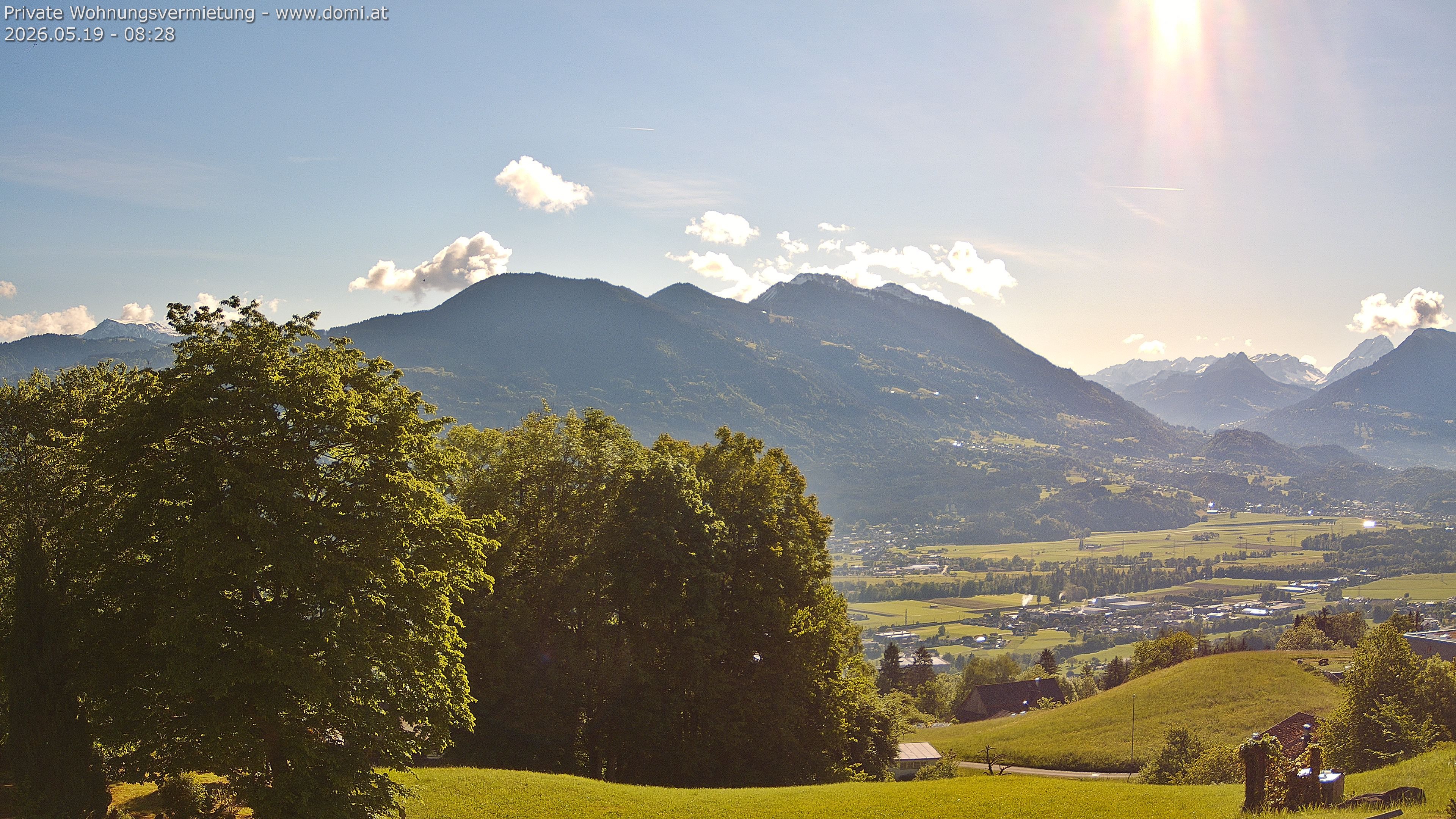 Archiv Foto Webcam Ausblick von Amerlügen bei Frastanz