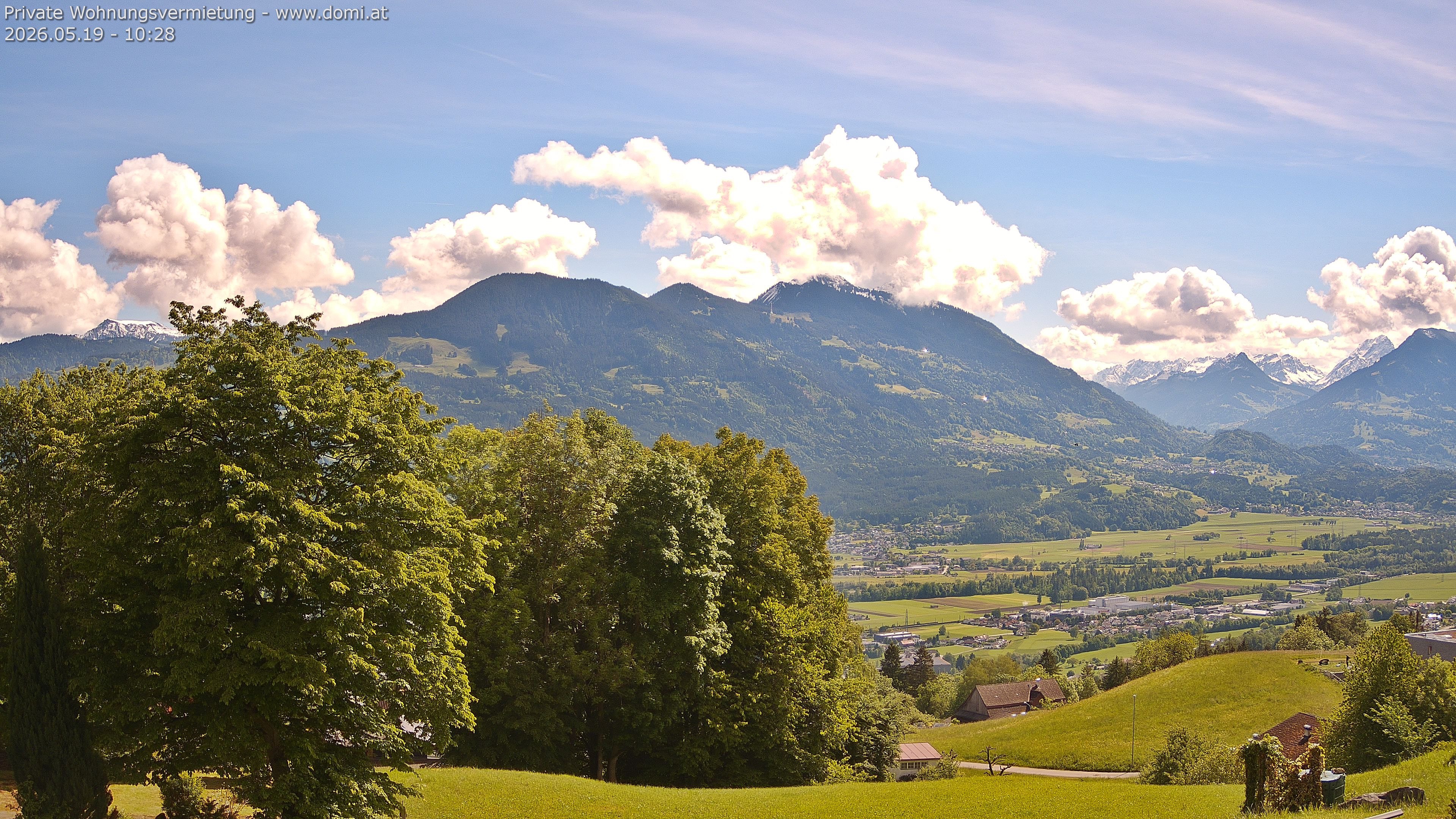 Archiv Foto Webcam Ausblick von Amerlügen bei Frastanz
