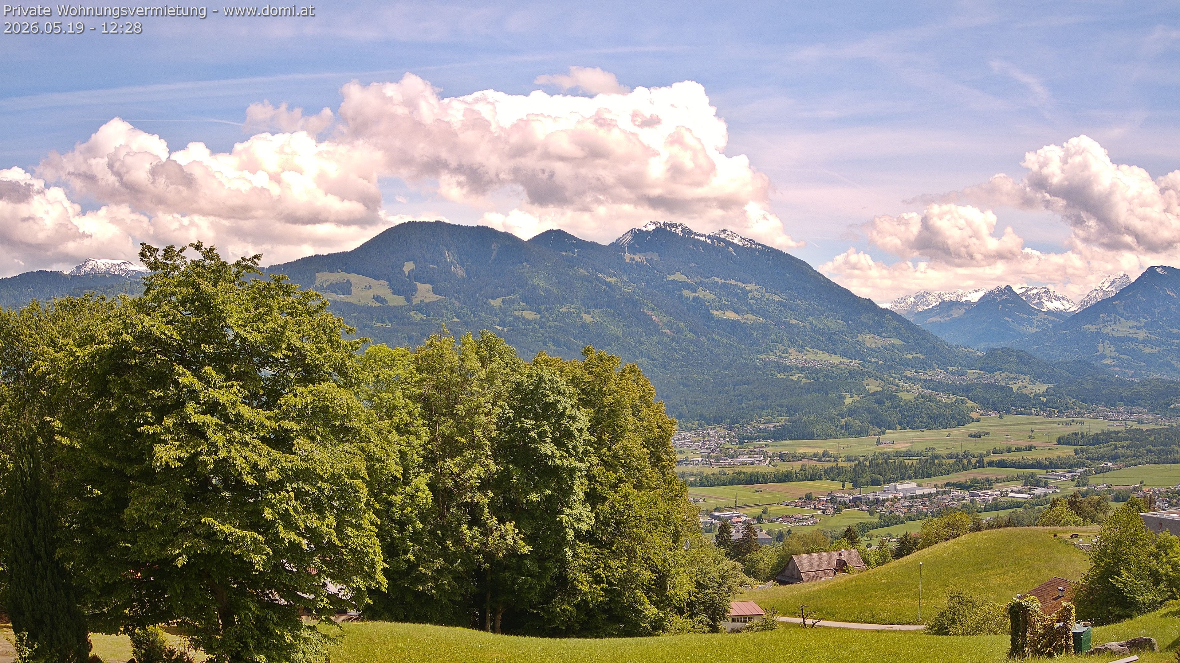 Archiv Foto Webcam Ausblick von Amerlügen bei Frastanz