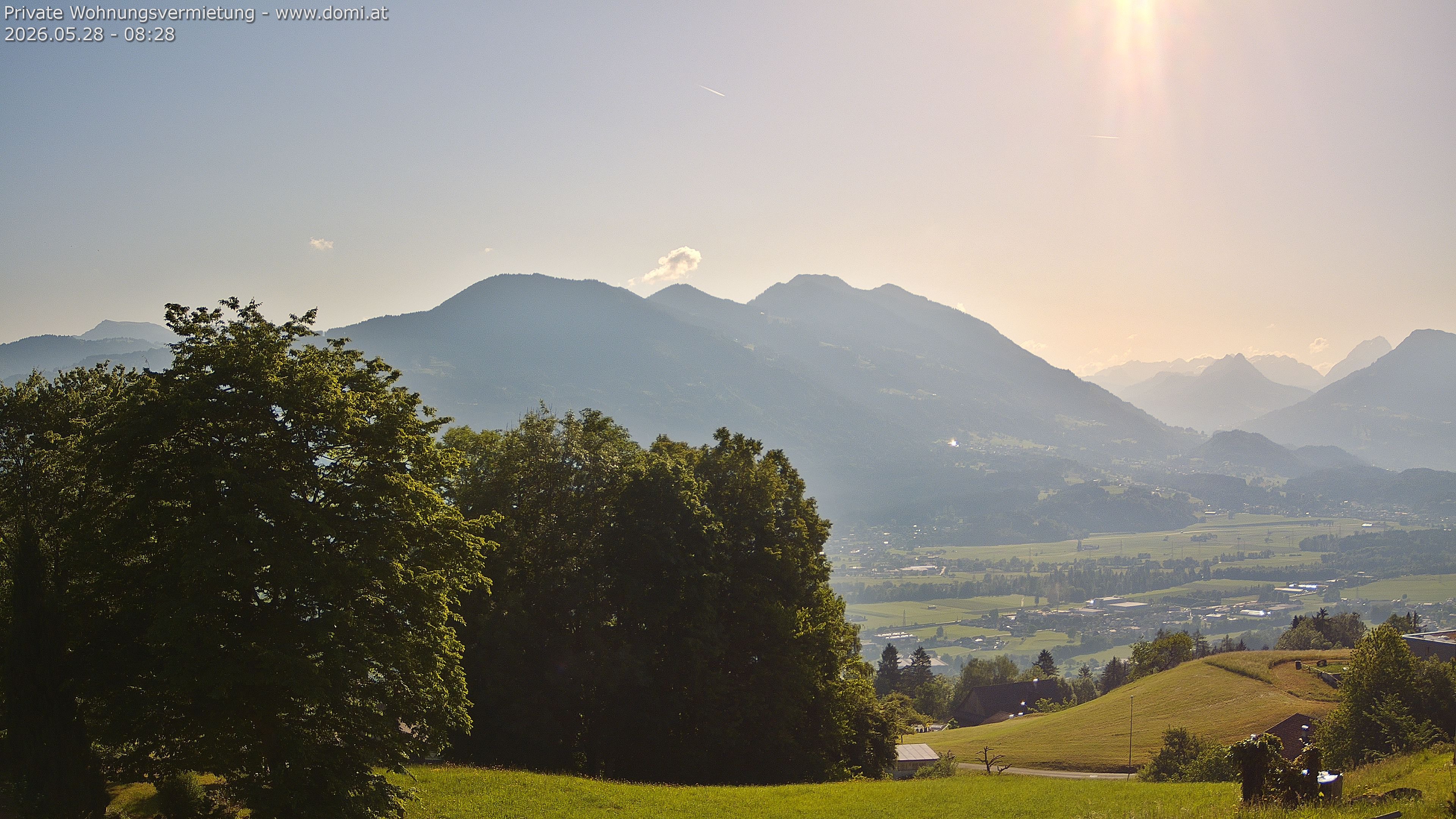 Archiv Foto Webcam Ausblick von Amerlügen bei Frastanz