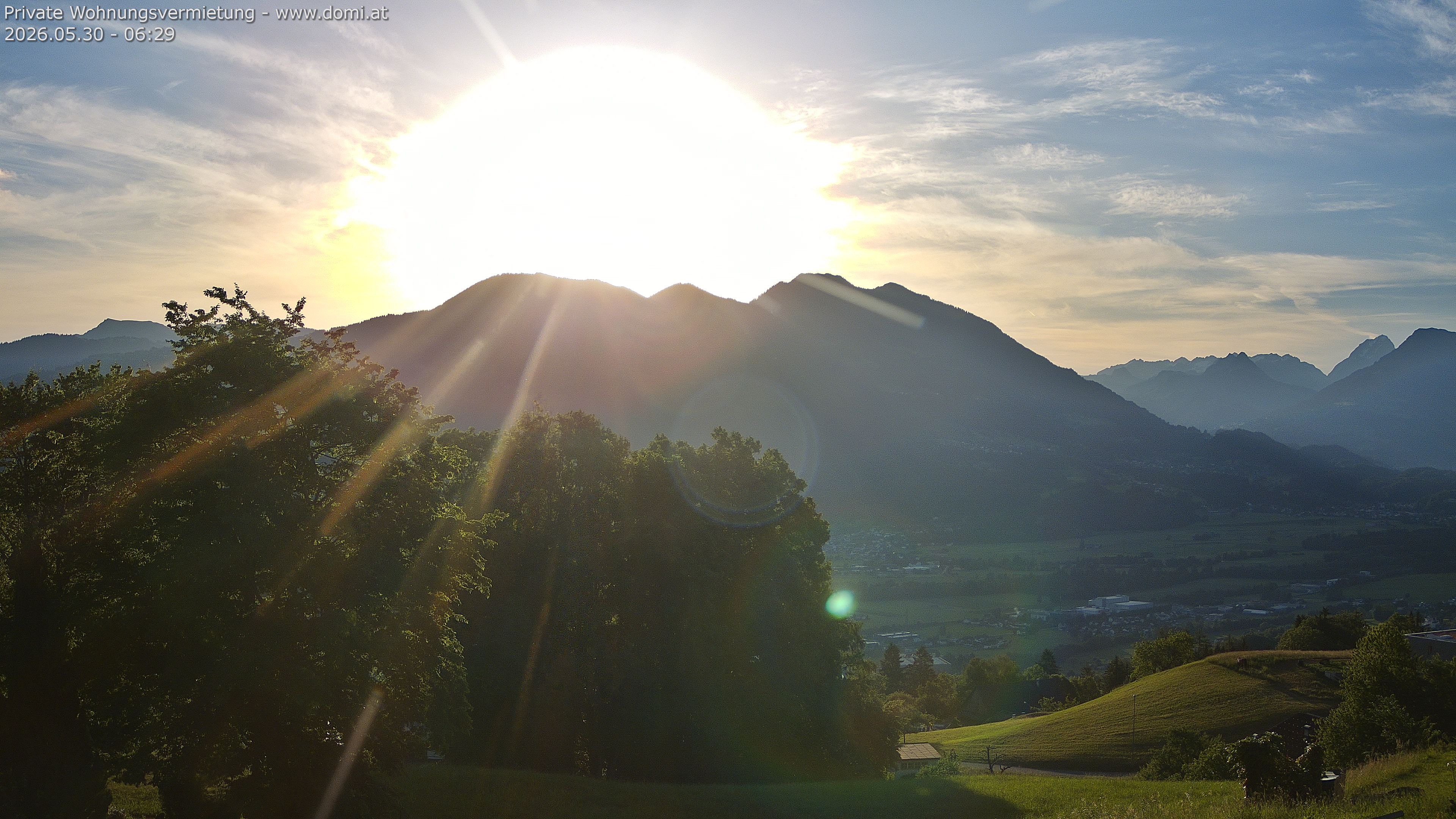 Archiv Foto Webcam Ausblick von Amerlügen bei Frastanz