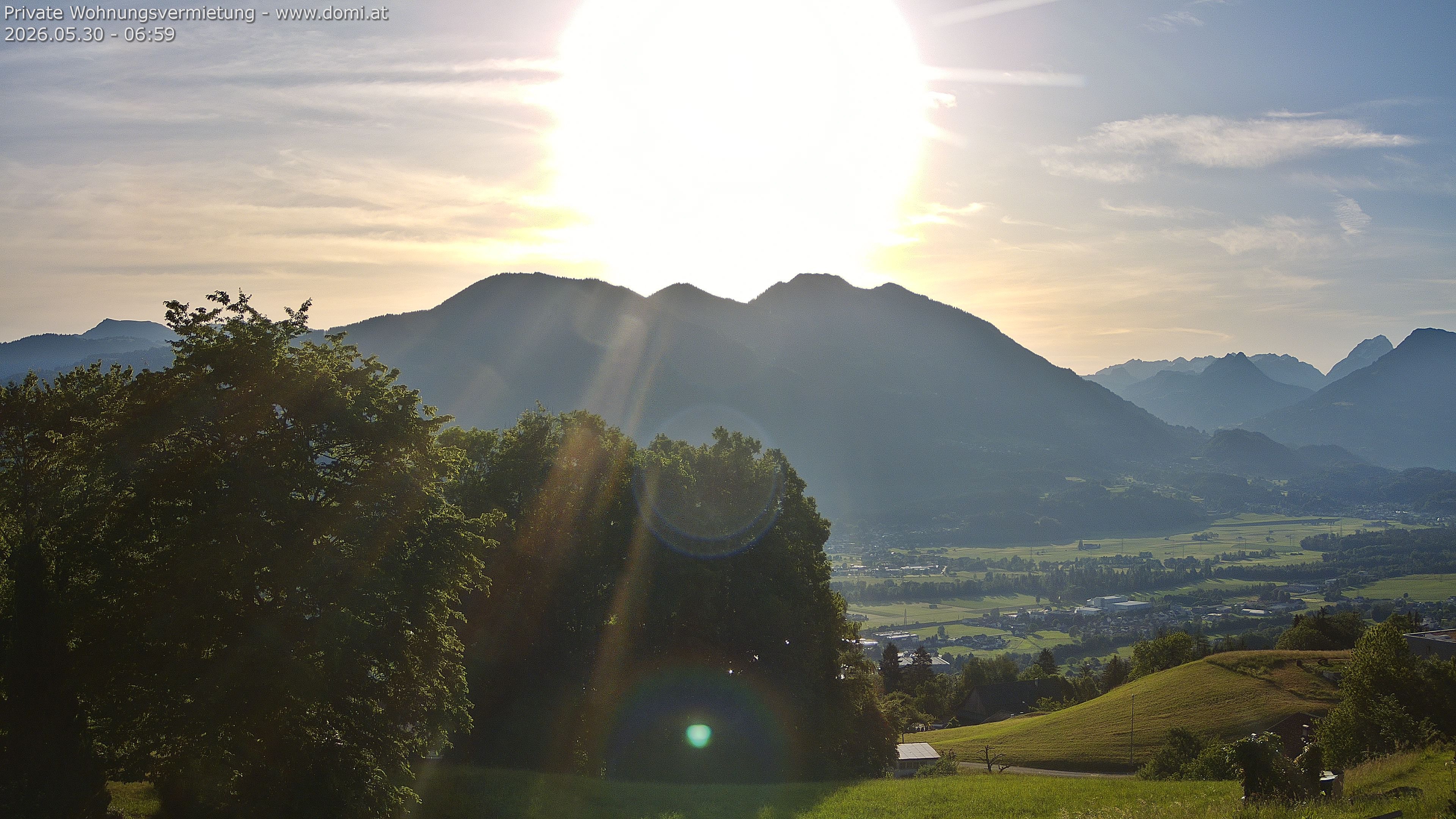 Archiv Foto Webcam Ausblick von Amerlügen bei Frastanz