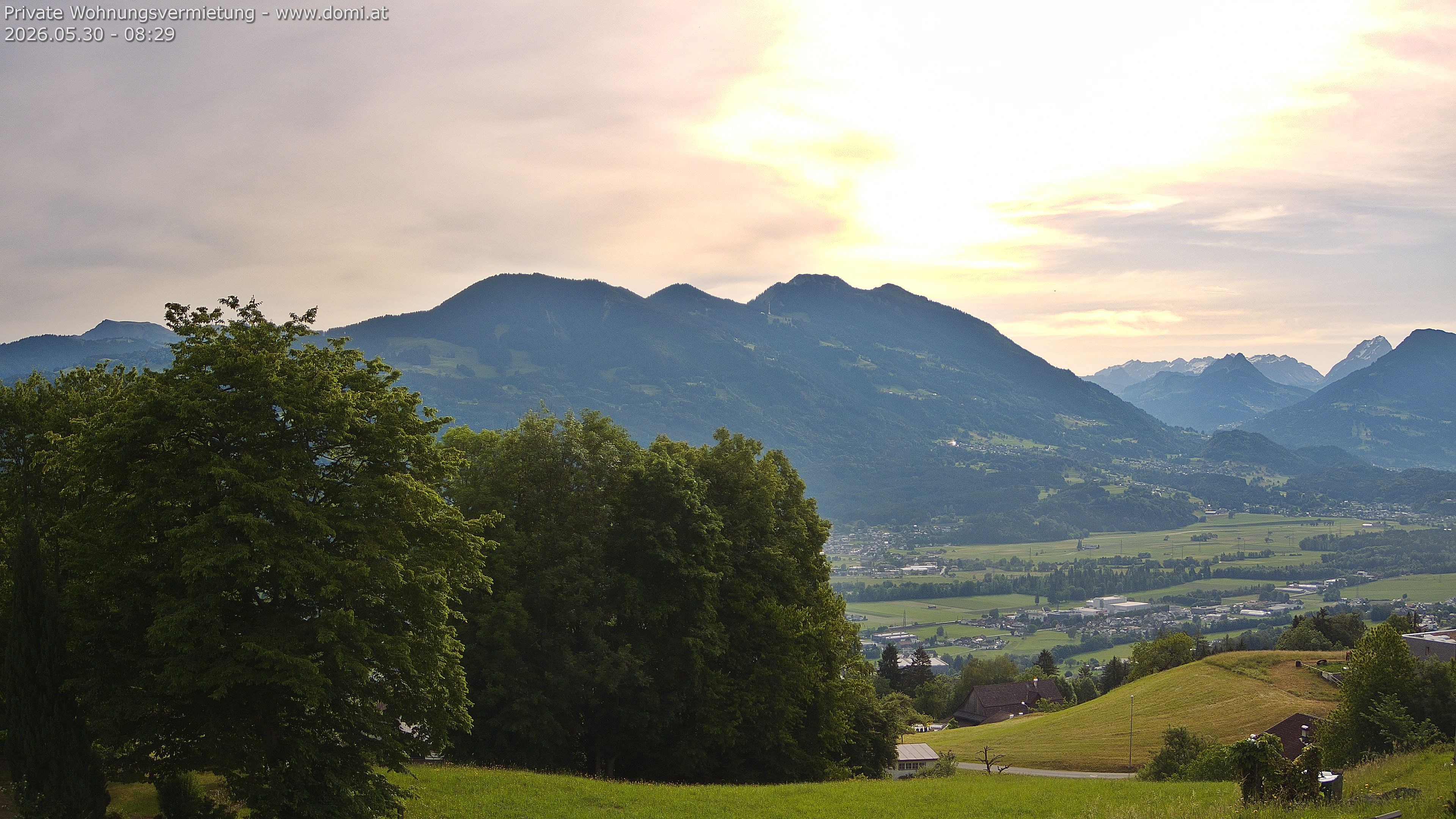 Archiv Foto Webcam Ausblick von Amerlügen bei Frastanz