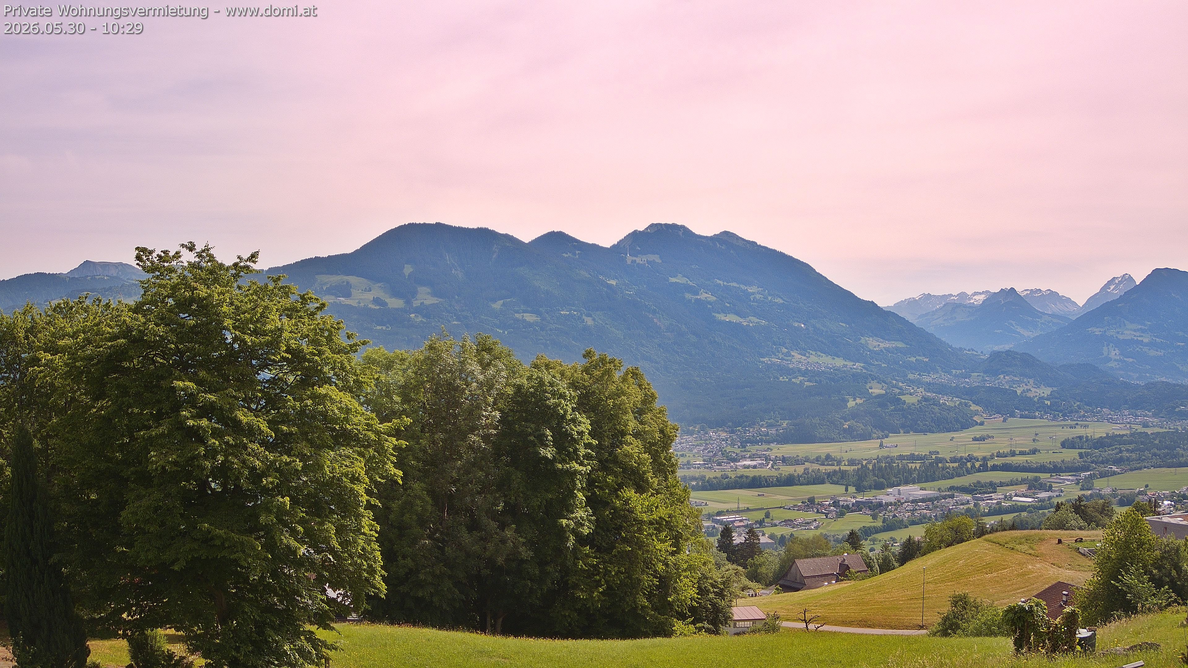 Archiv Foto Webcam Ausblick von Amerlügen bei Frastanz