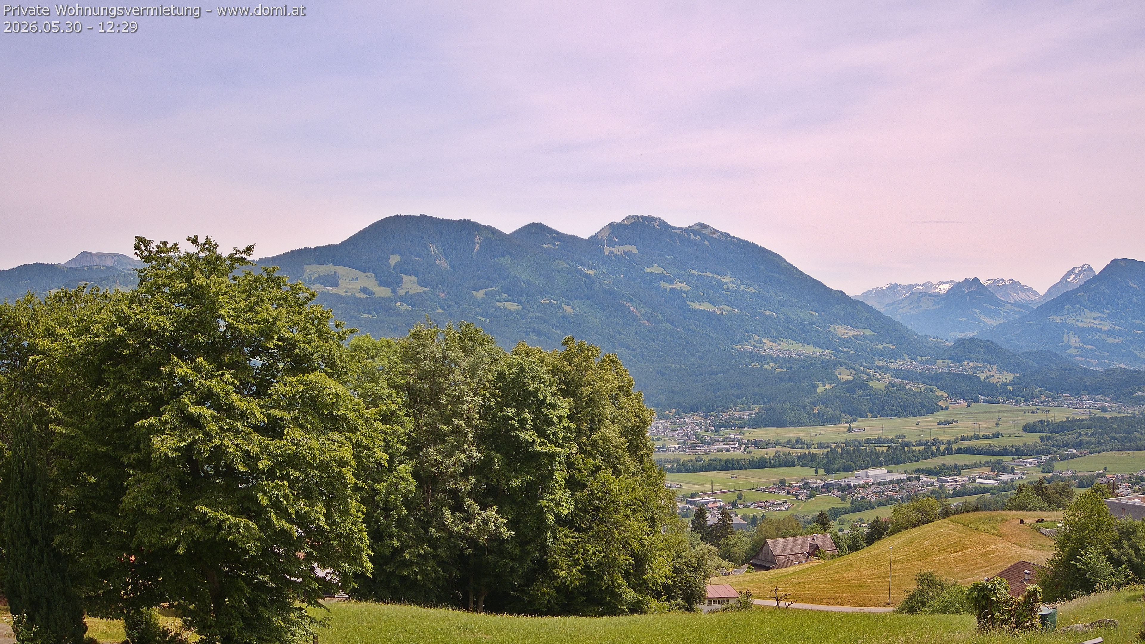 Archiv Foto Webcam Ausblick von Amerlügen bei Frastanz