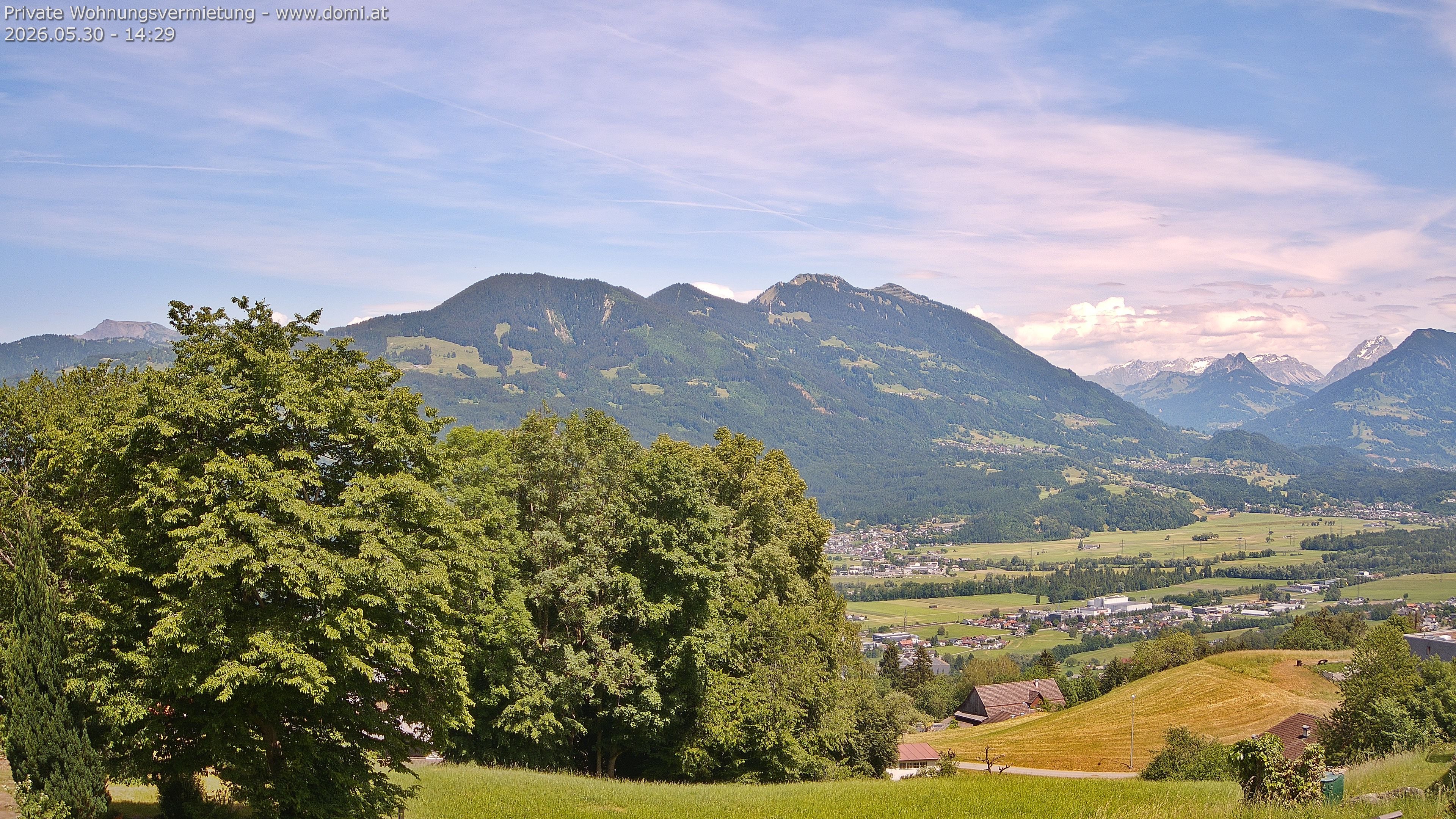 Archiv Foto Webcam Ausblick von Amerlügen bei Frastanz