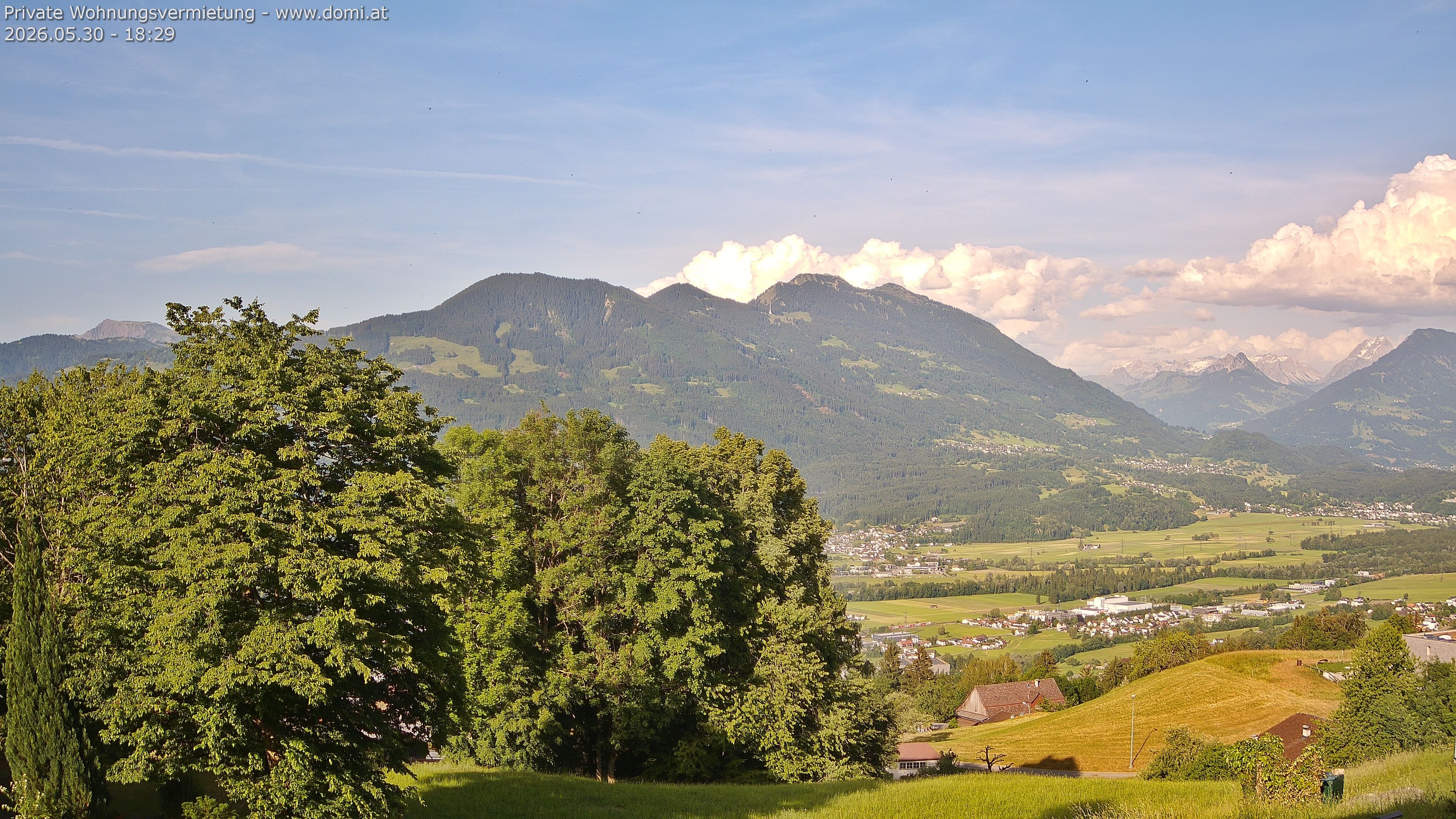 Archiv Foto Webcam Ausblick von Amerlügen bei Frastanz