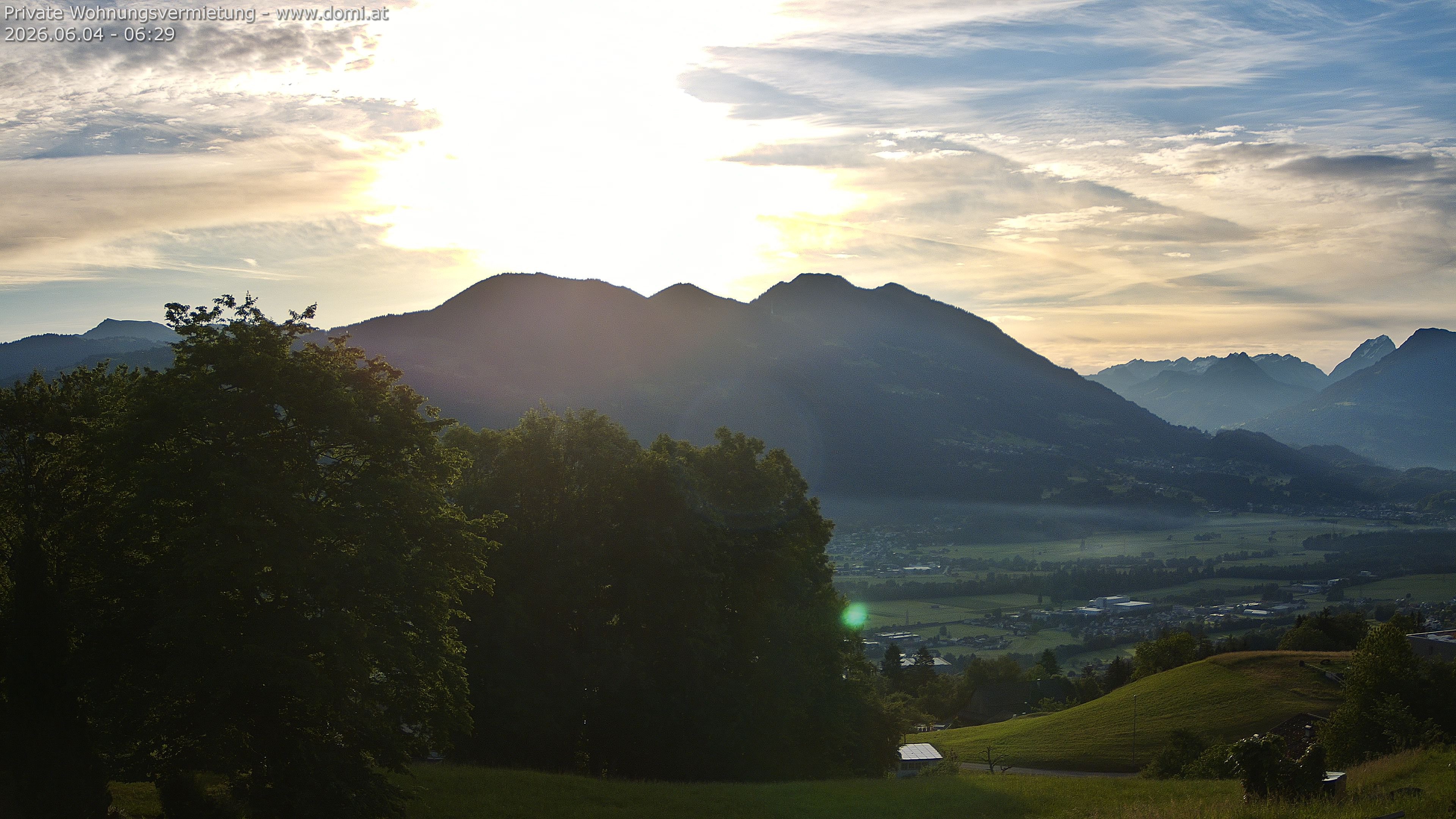 Archiv Foto Webcam Ausblick von Amerlügen bei Frastanz