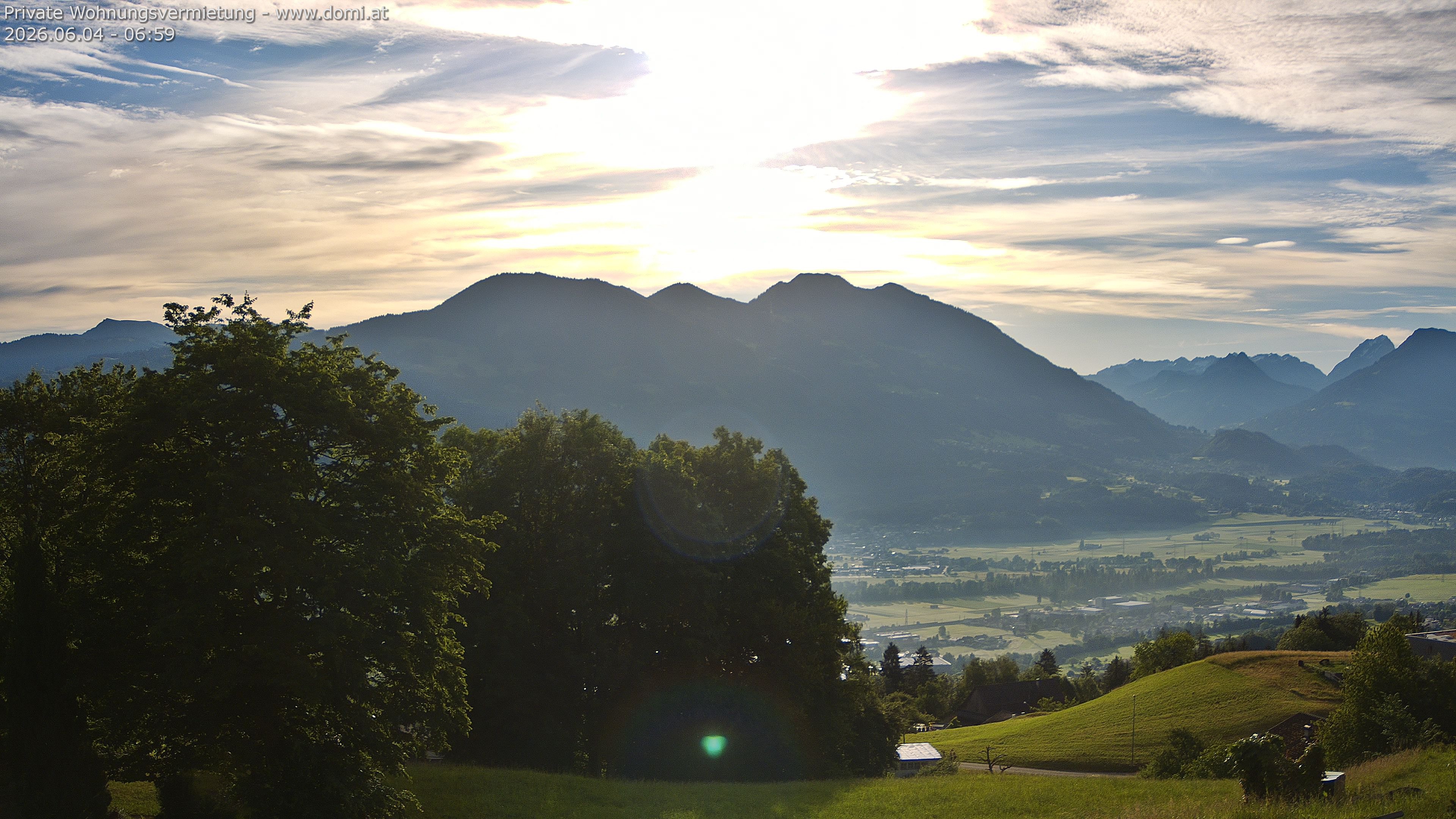Archiv Foto Webcam Ausblick von Amerlügen bei Frastanz