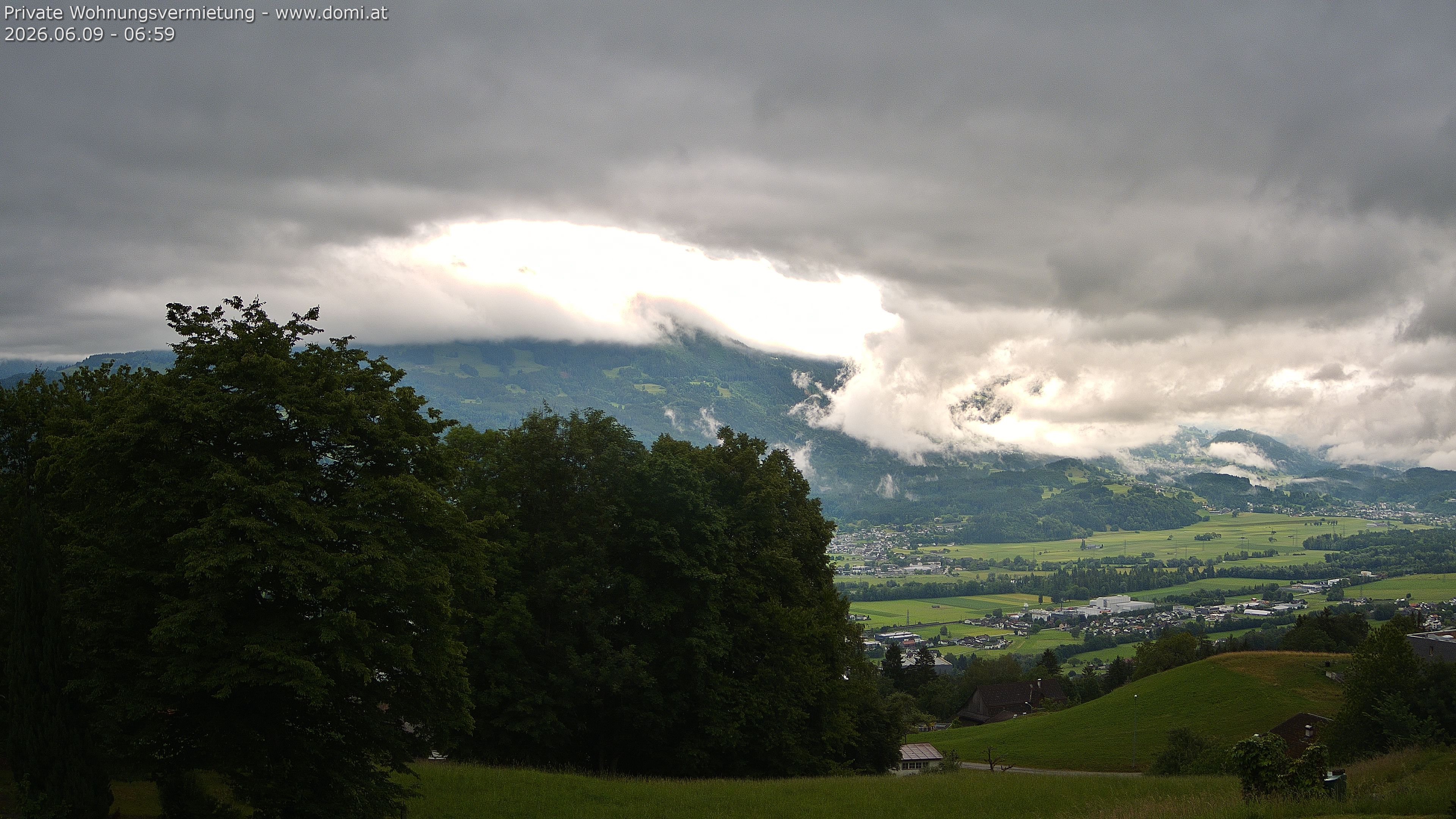 Archiv Foto Webcam Ausblick von Amerlügen bei Frastanz