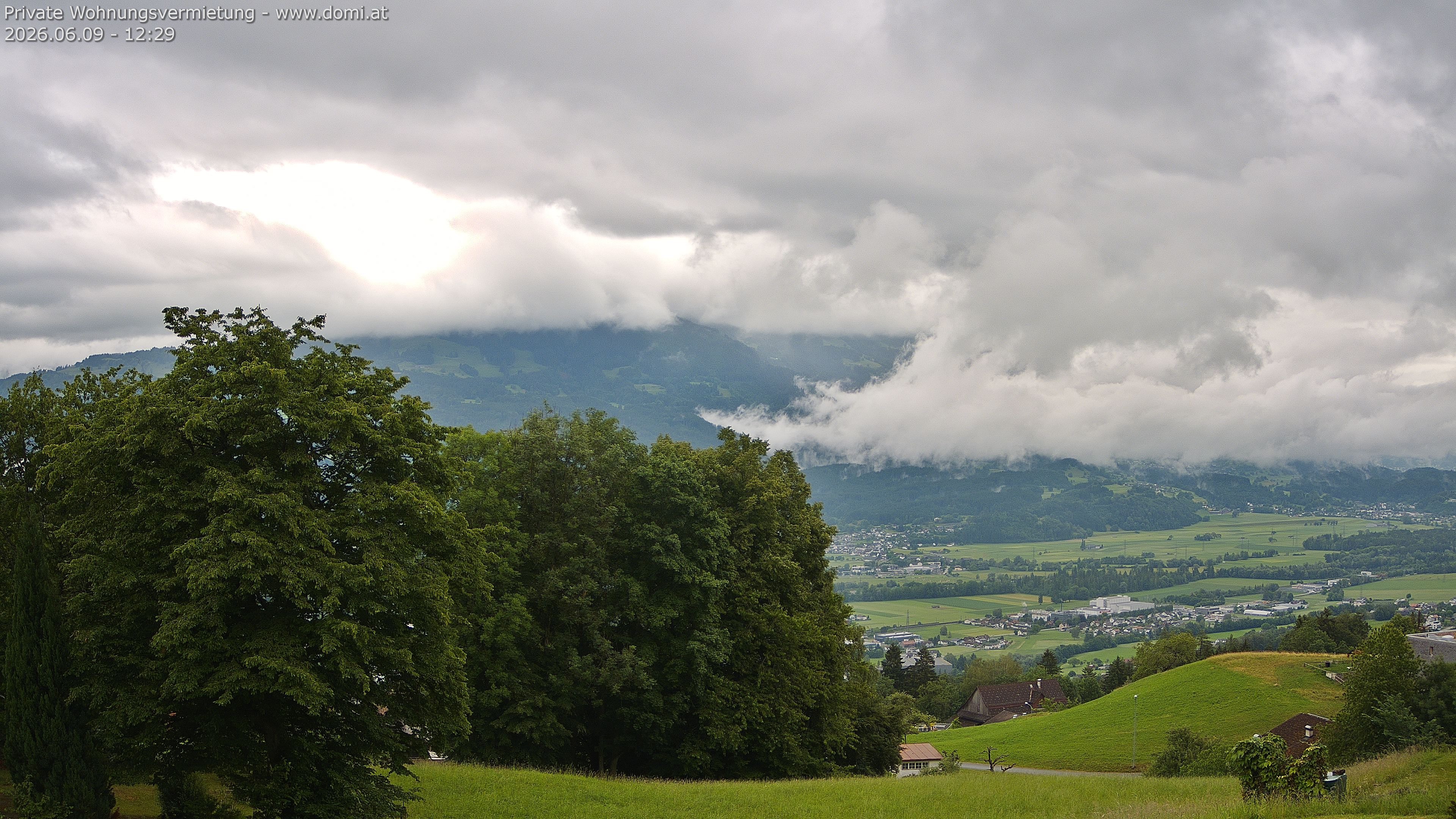 Archiv Foto Webcam Ausblick von Amerlügen bei Frastanz