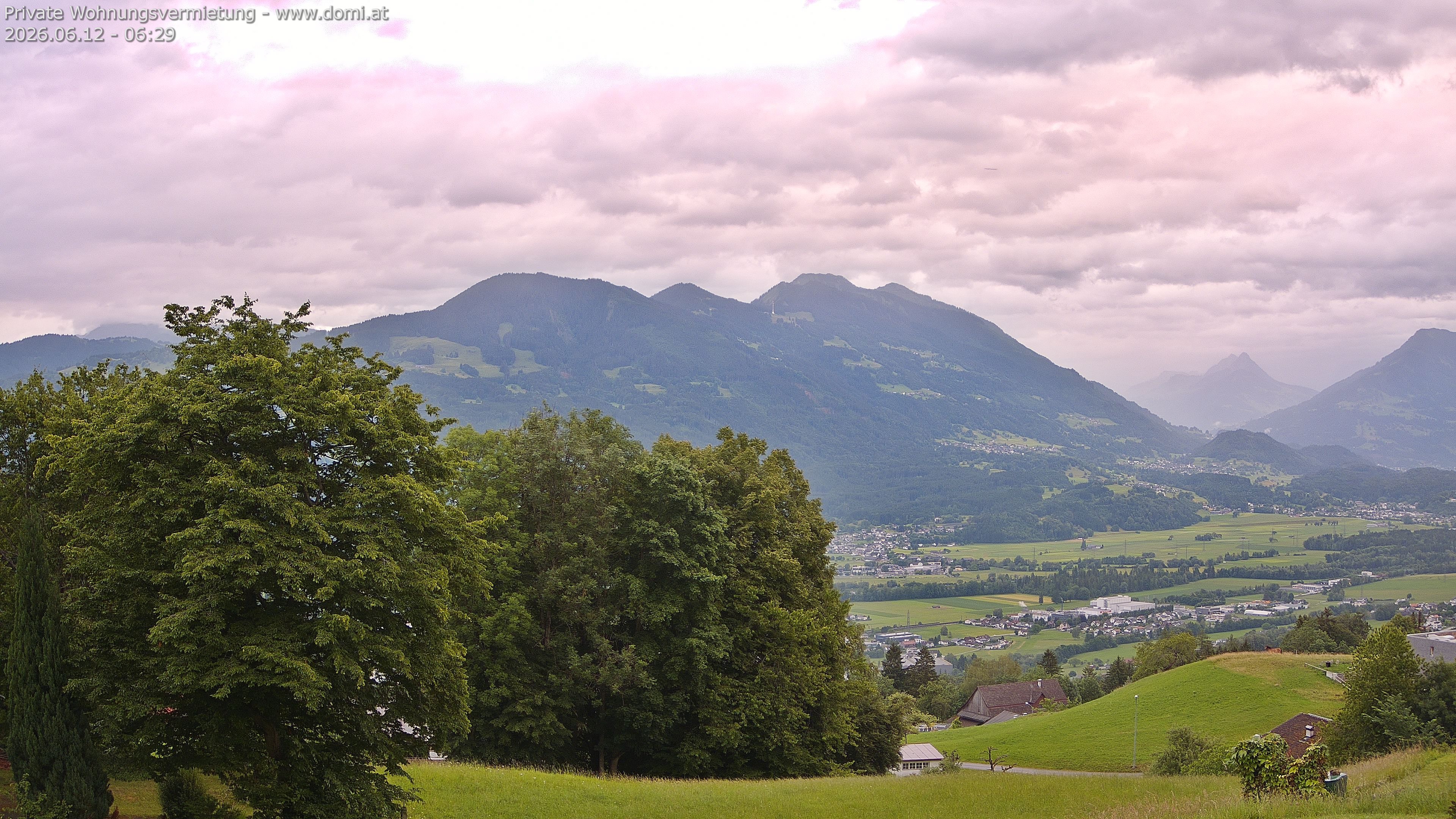 Archiv Foto Webcam Ausblick von Amerlügen bei Frastanz