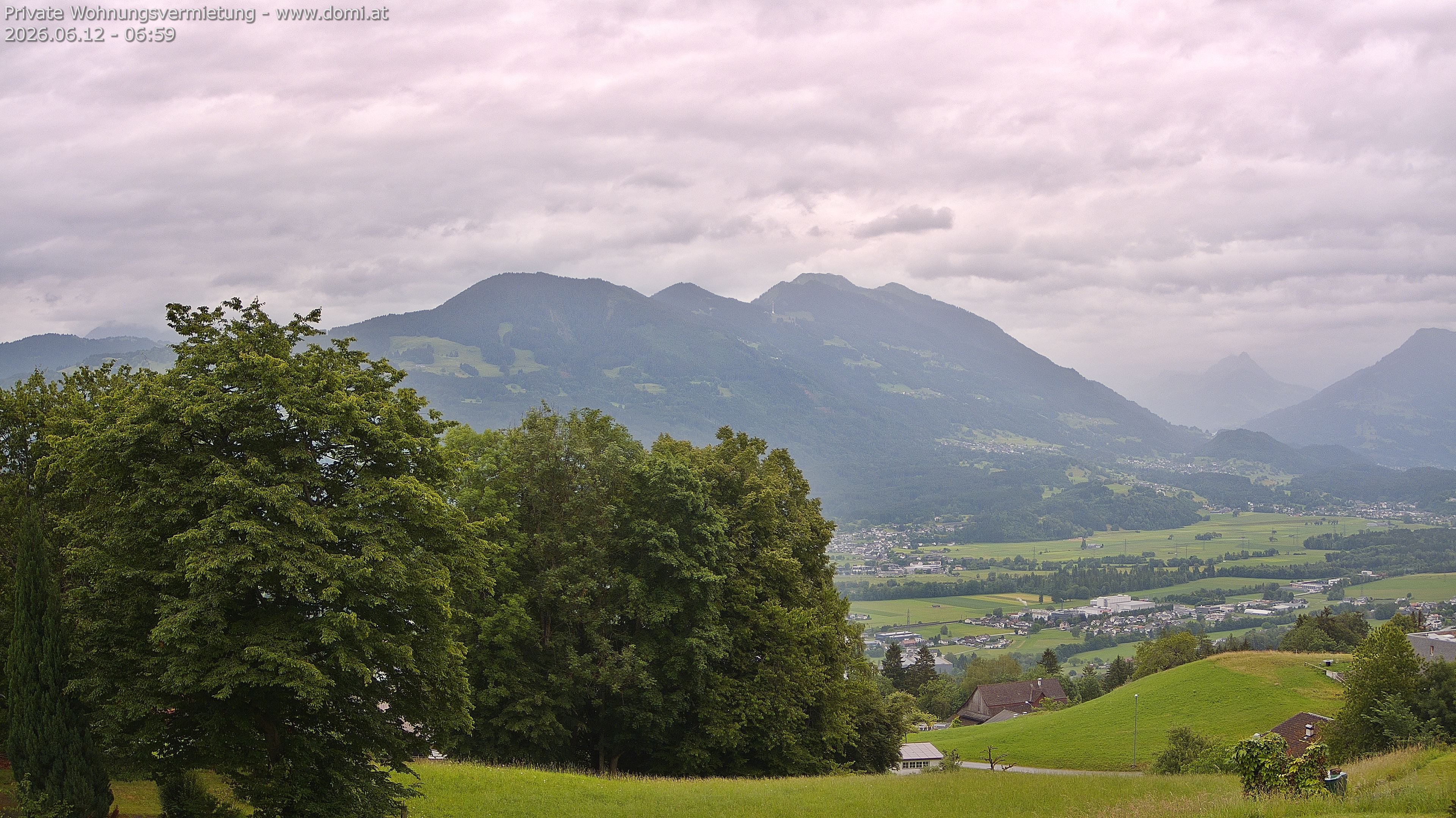 Archiv Foto Webcam Ausblick von Amerlügen bei Frastanz