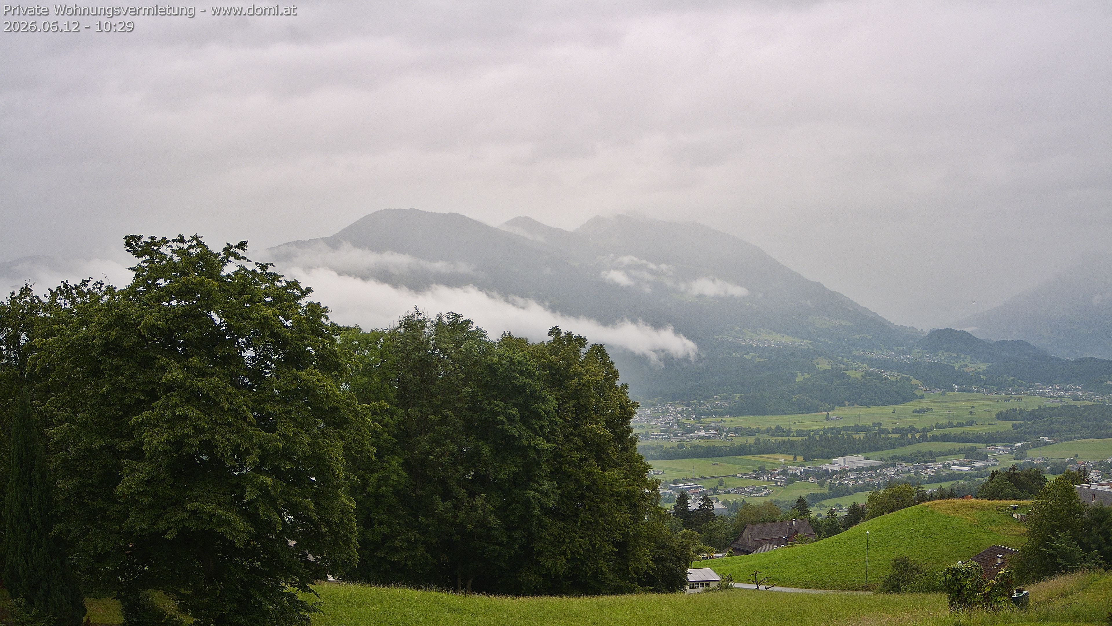 Archiv Foto Webcam Ausblick von Amerlügen bei Frastanz