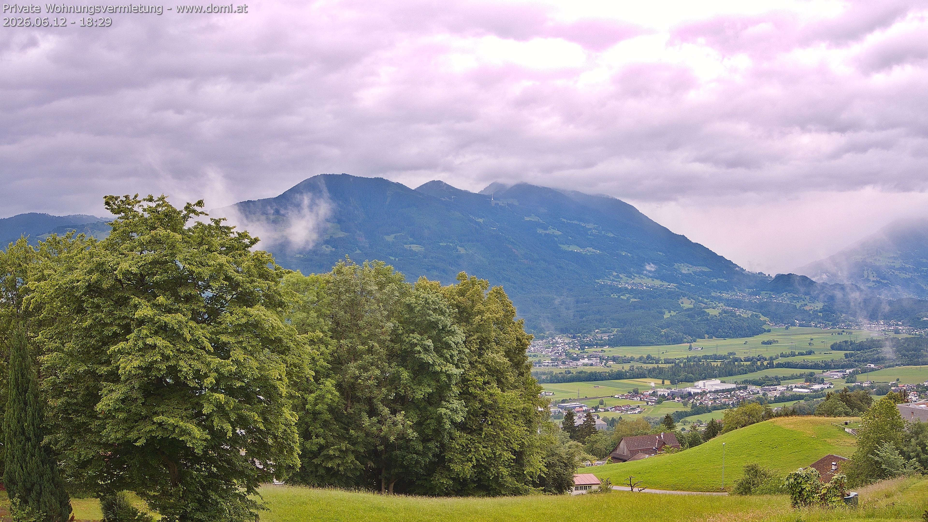 Archiv Foto Webcam Ausblick von Amerlügen bei Frastanz
