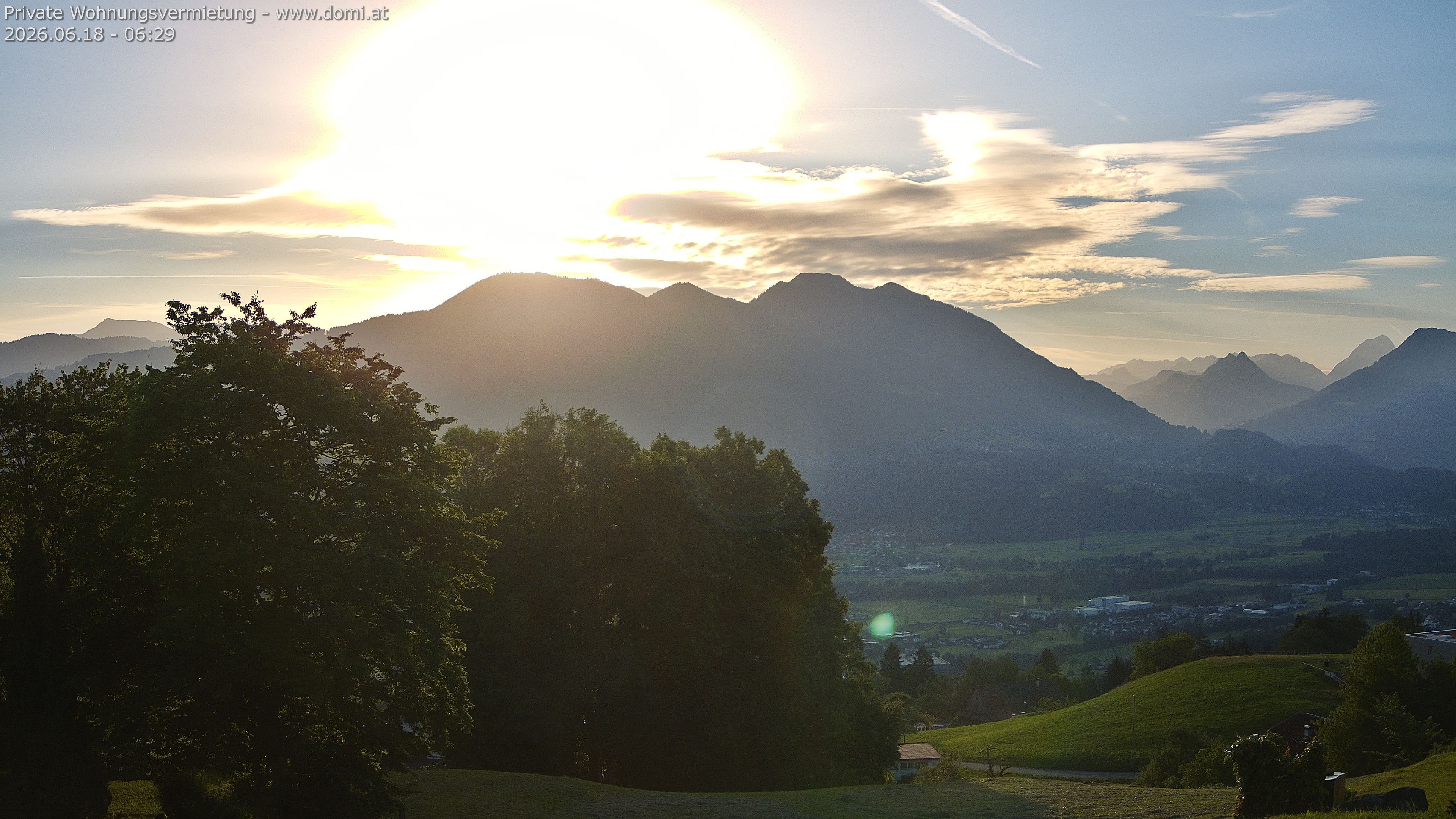 Archiv Foto Webcam Ausblick von Amerlügen bei Frastanz