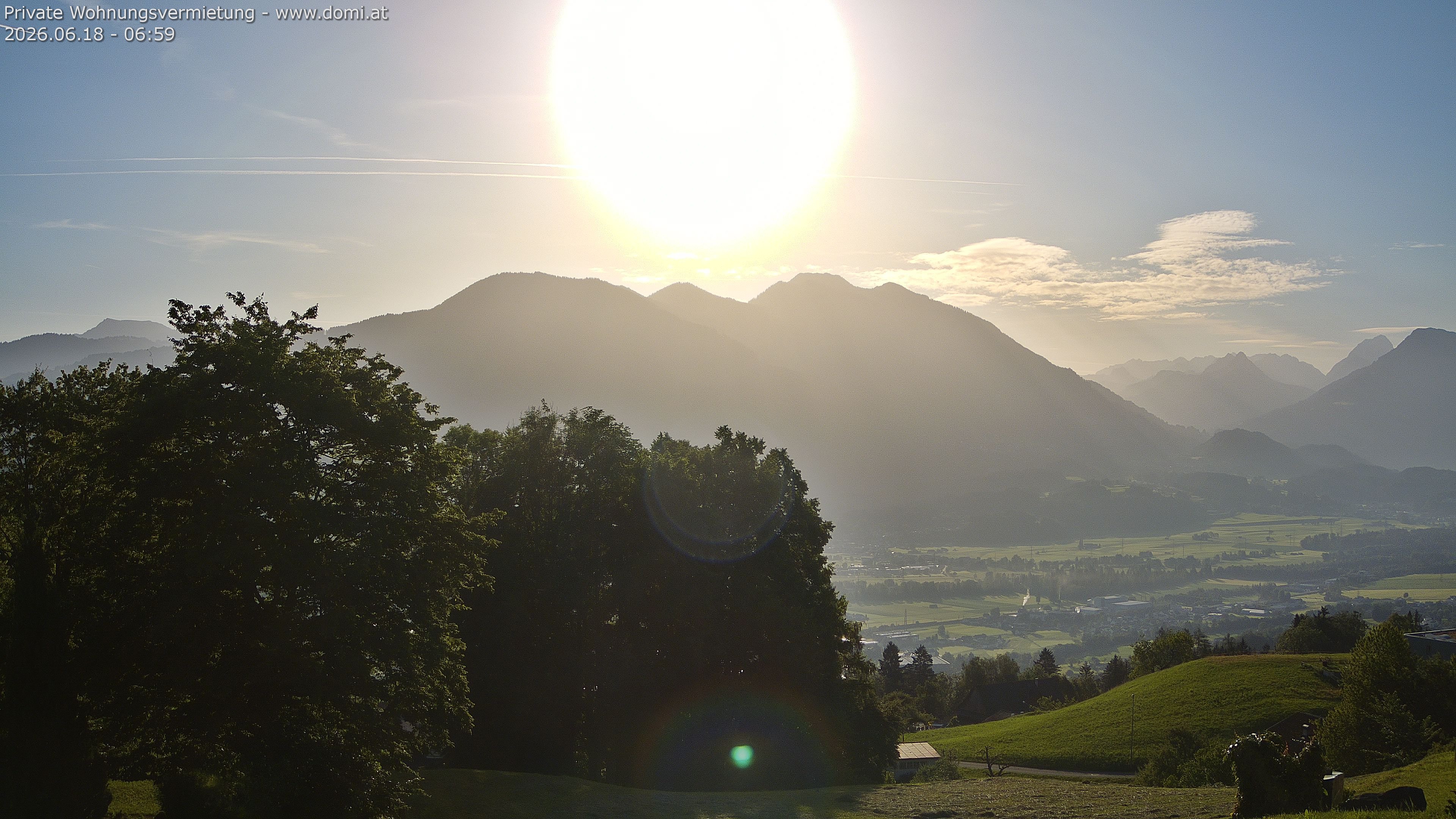 Archiv Foto Webcam Ausblick von Amerlügen bei Frastanz