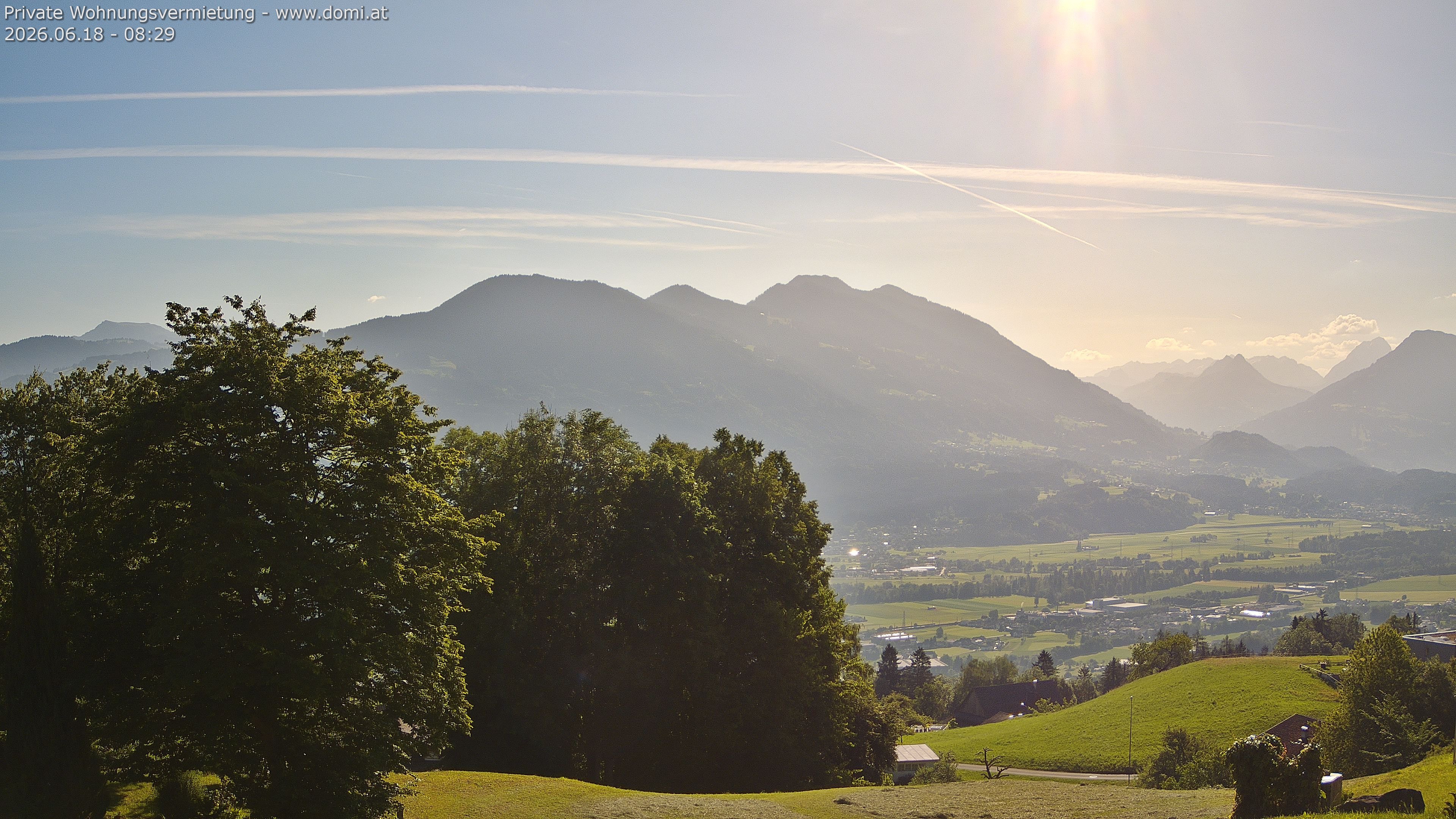 Archiv Foto Webcam Ausblick von Amerlügen bei Frastanz