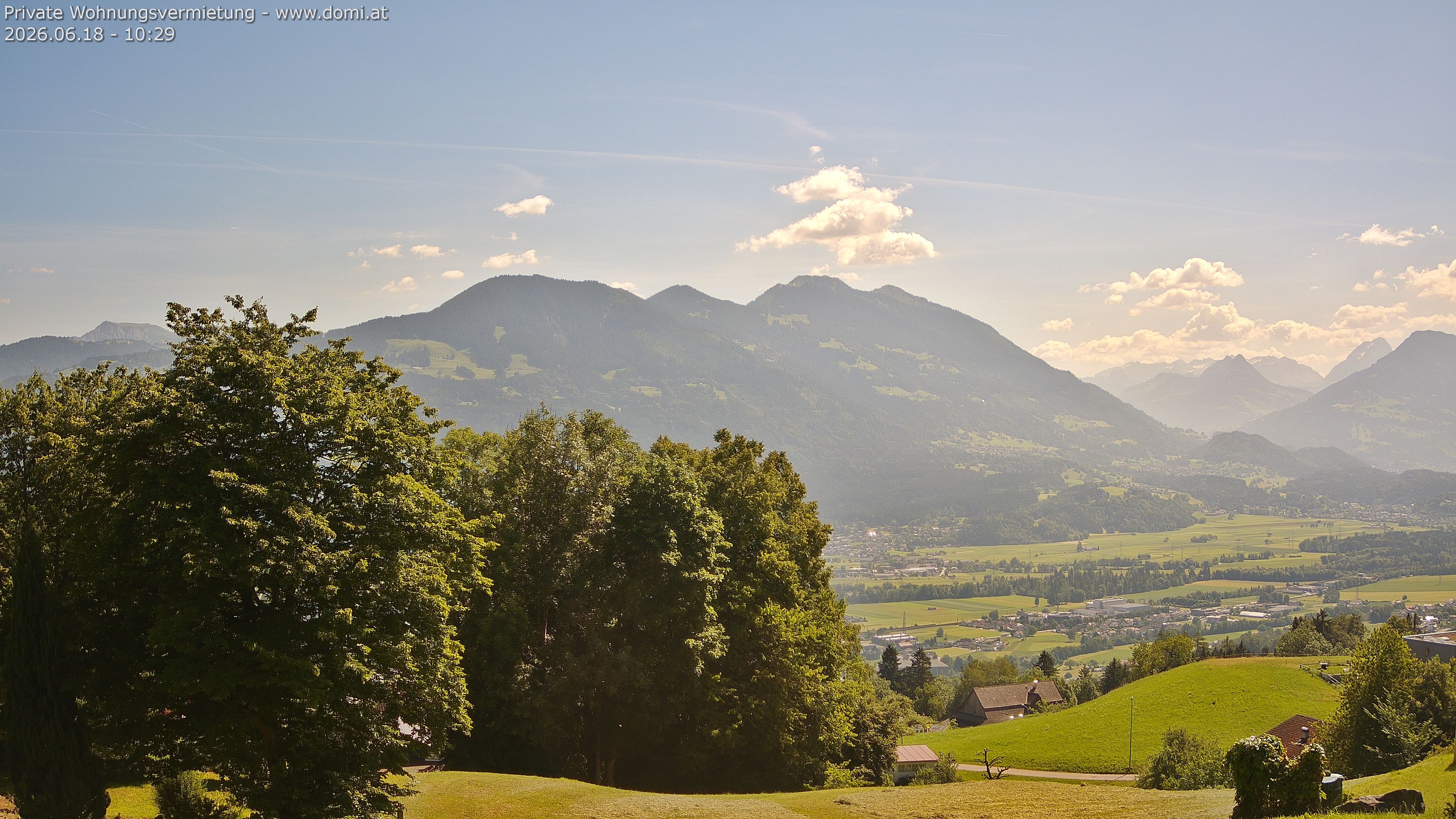 Archiv Foto Webcam Ausblick von Amerlügen bei Frastanz
