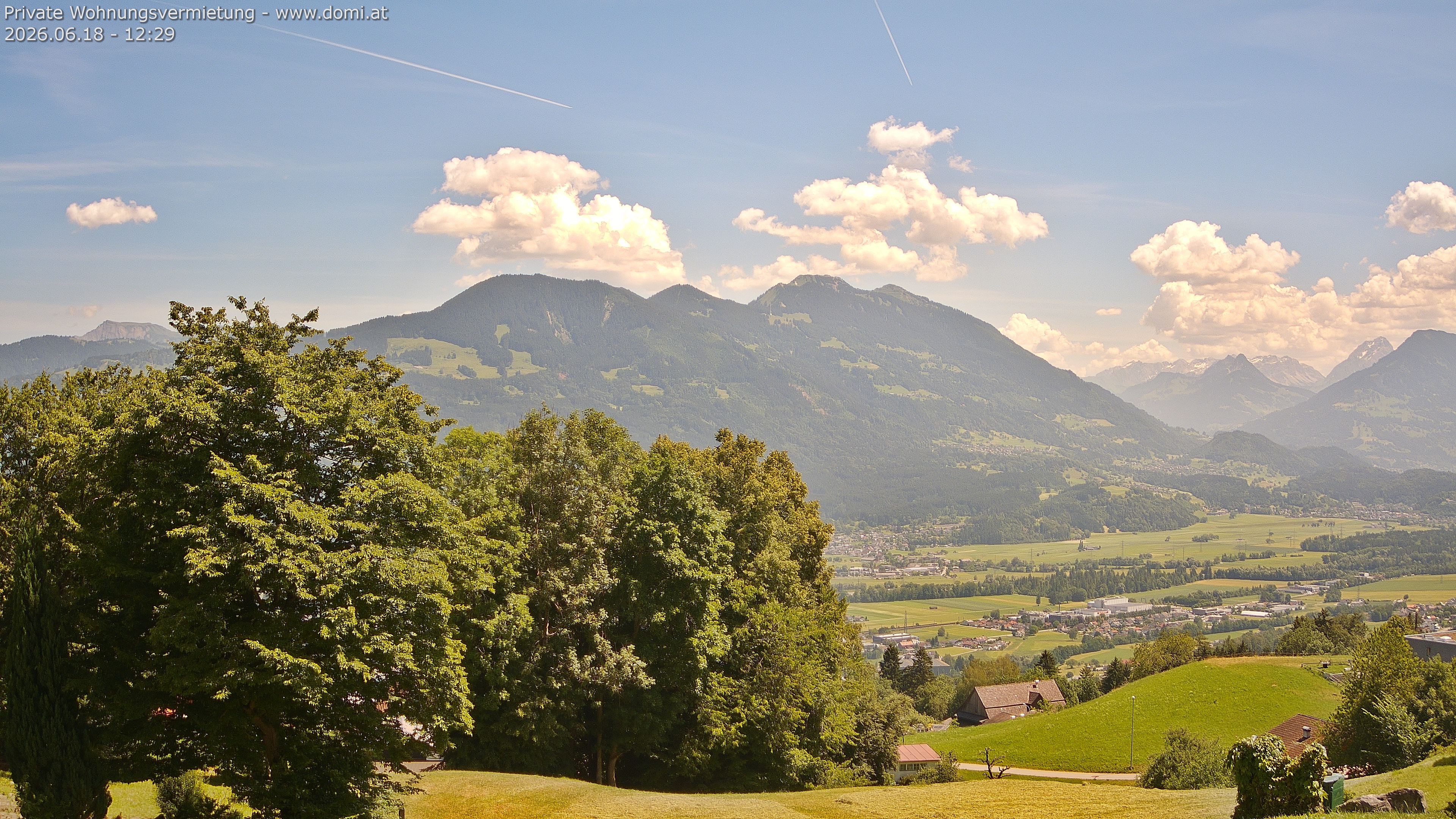Archiv Foto Webcam Ausblick von Amerlügen bei Frastanz