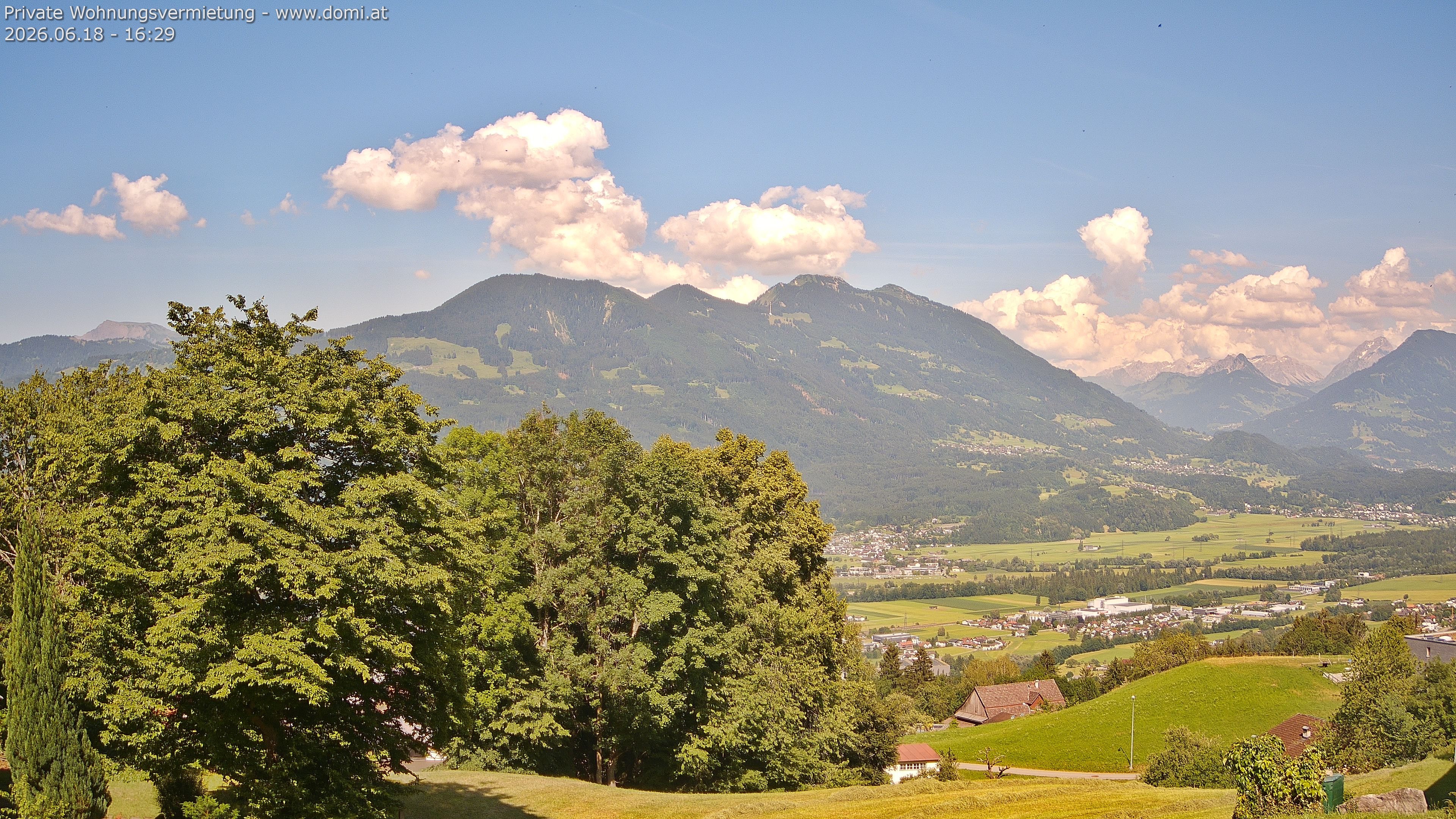 Archiv Foto Webcam Ausblick von Amerlügen bei Frastanz