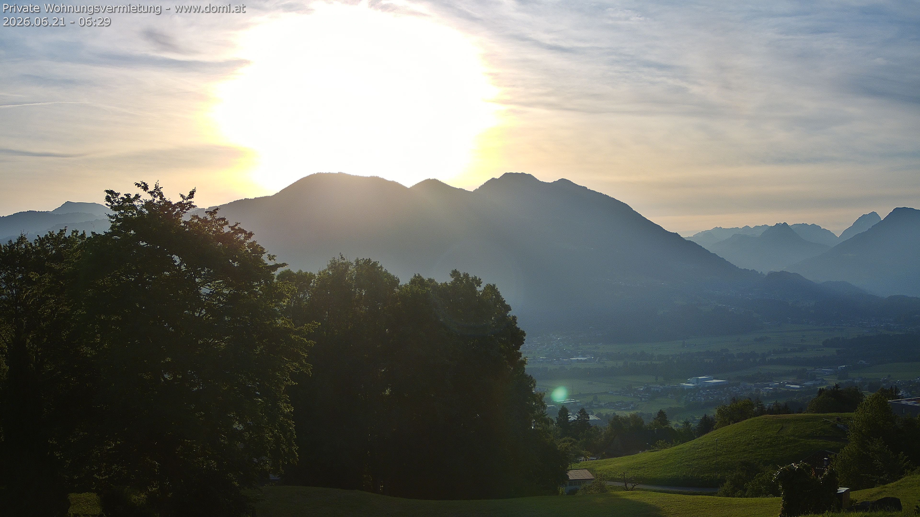 Archiv Foto Webcam Ausblick von Amerlügen bei Frastanz