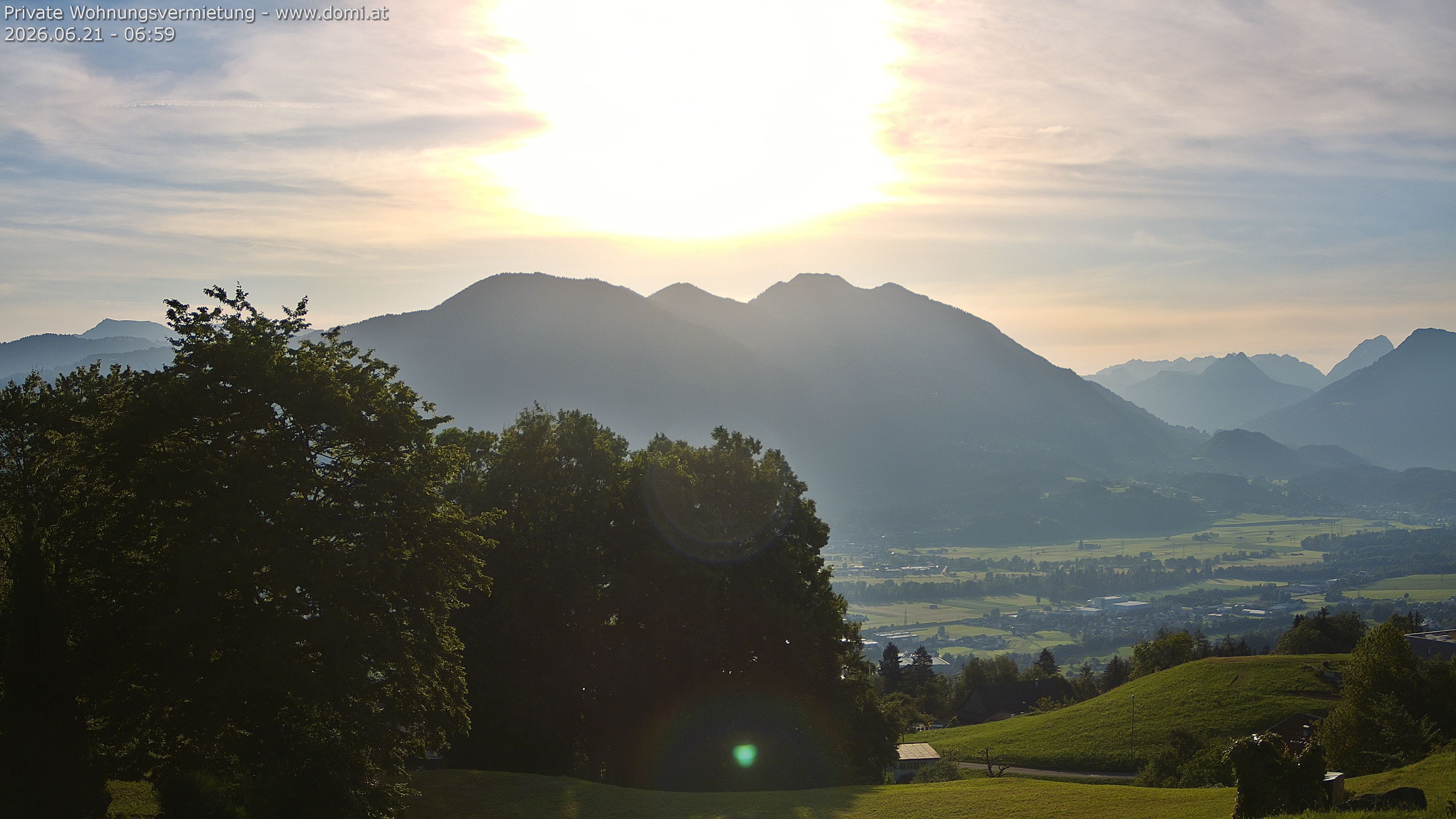 Archiv Foto Webcam Ausblick von Amerlügen bei Frastanz