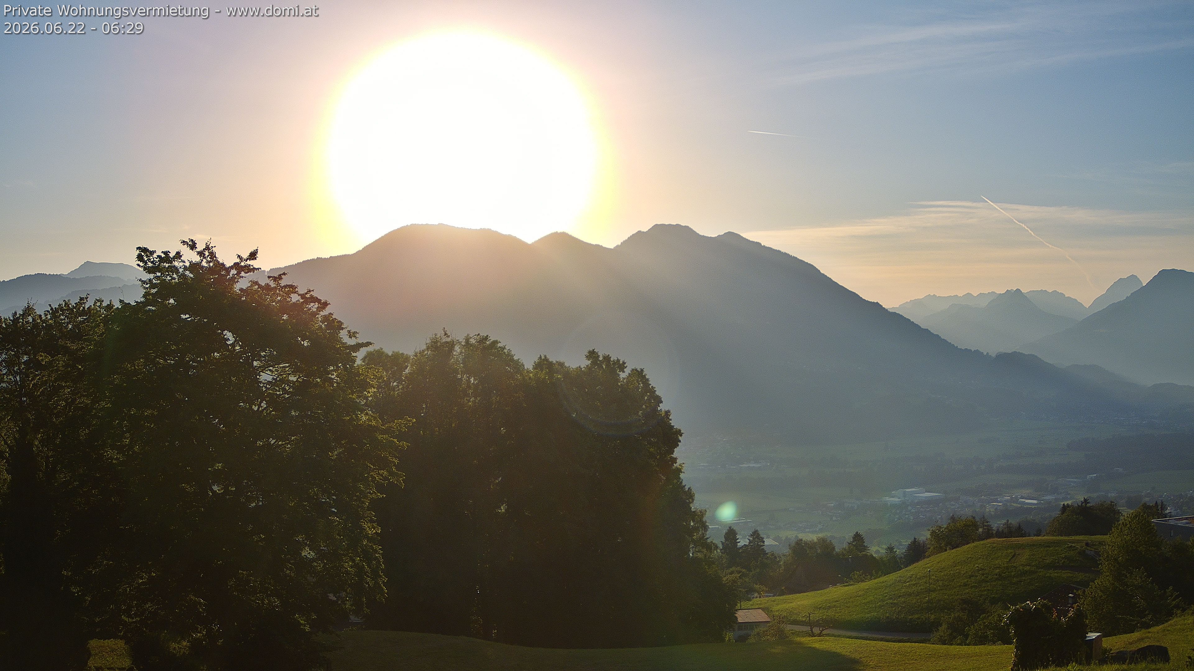 Archiv Foto Webcam Ausblick von Amerlügen bei Frastanz