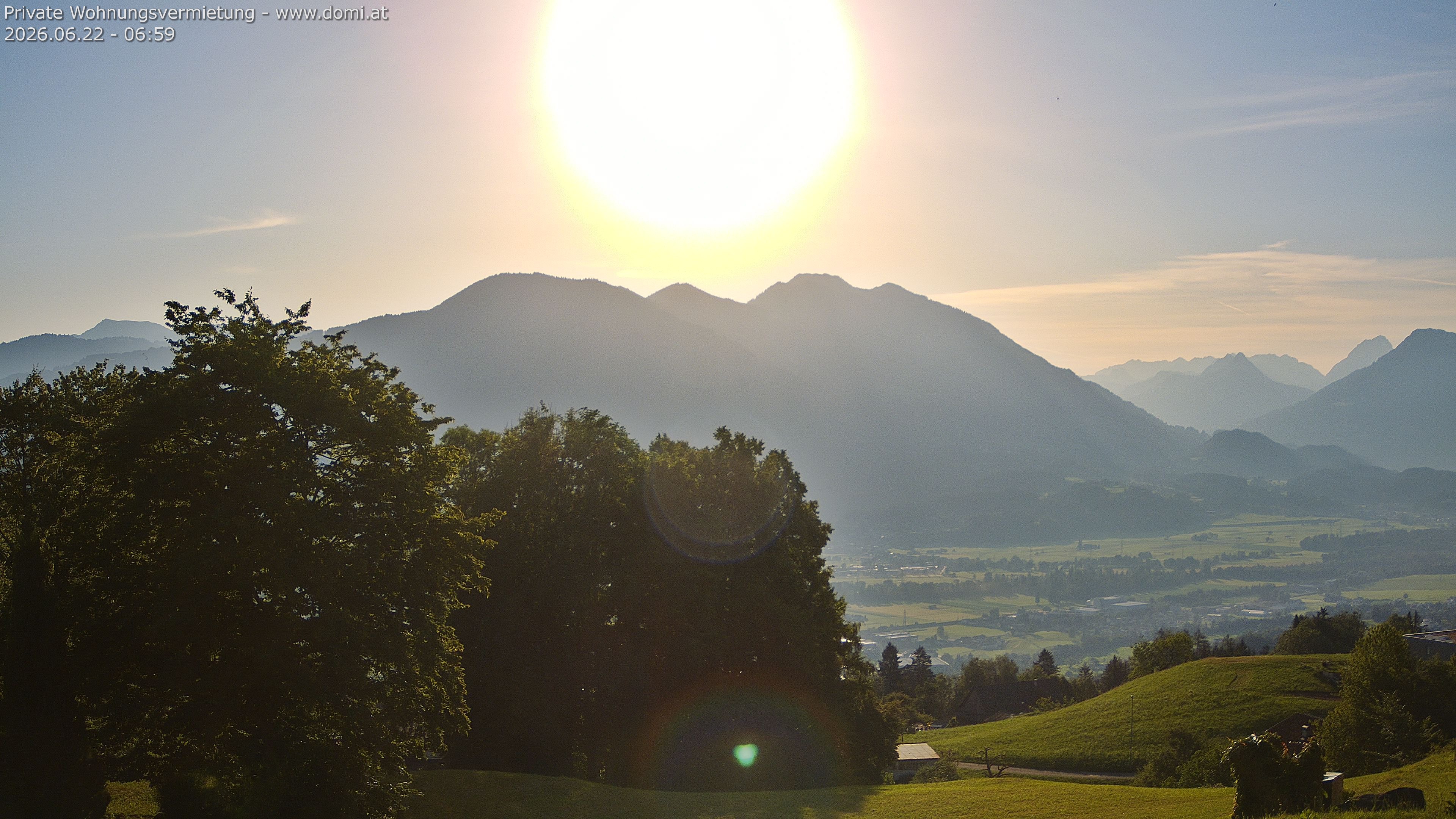 Archiv Foto Webcam Ausblick von Amerlügen bei Frastanz