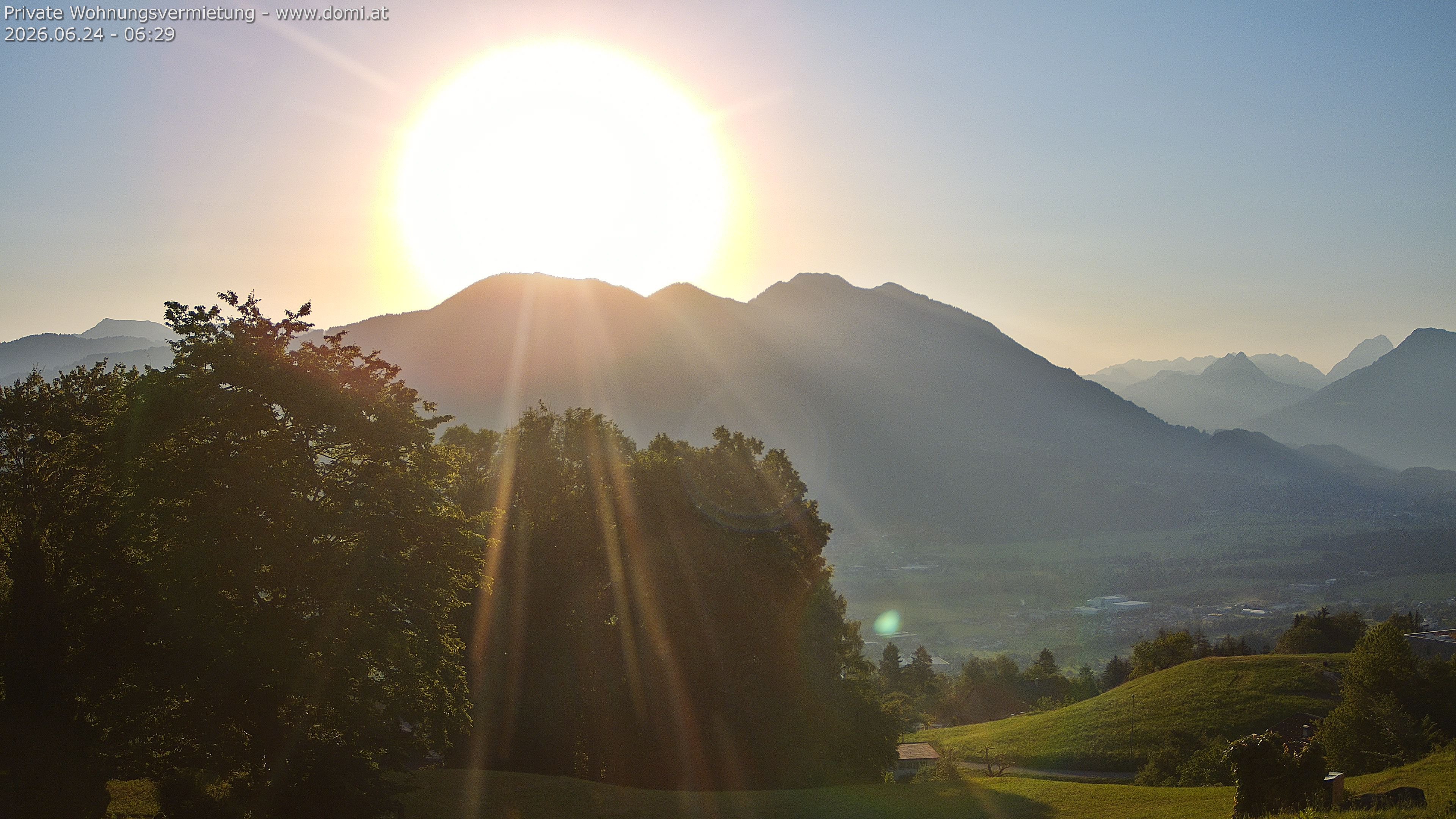 Archiv Foto Webcam Ausblick von Amerlügen bei Frastanz