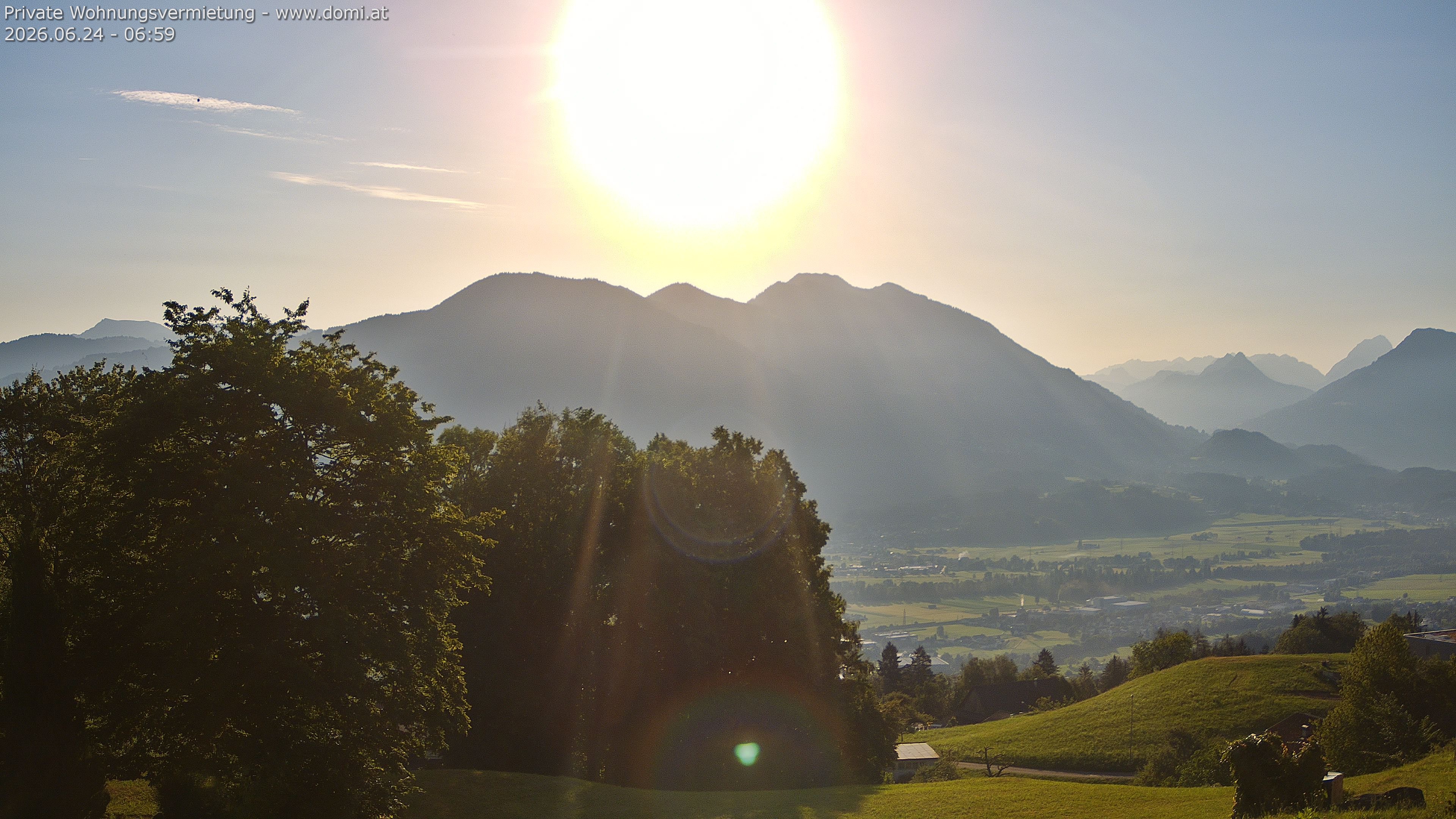 Archiv Foto Webcam Ausblick von Amerlügen bei Frastanz