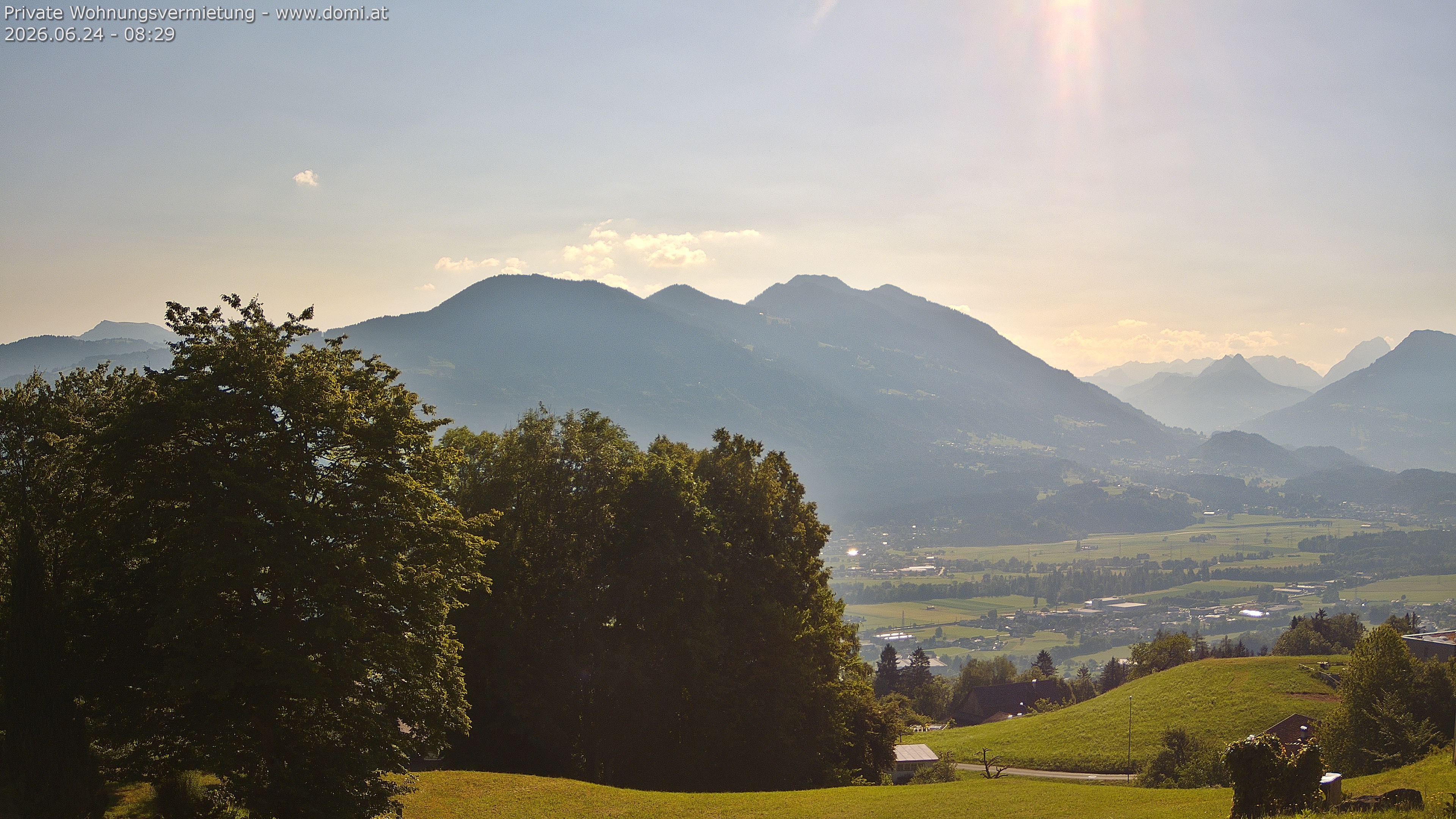 Archiv Foto Webcam Ausblick von Amerlügen bei Frastanz