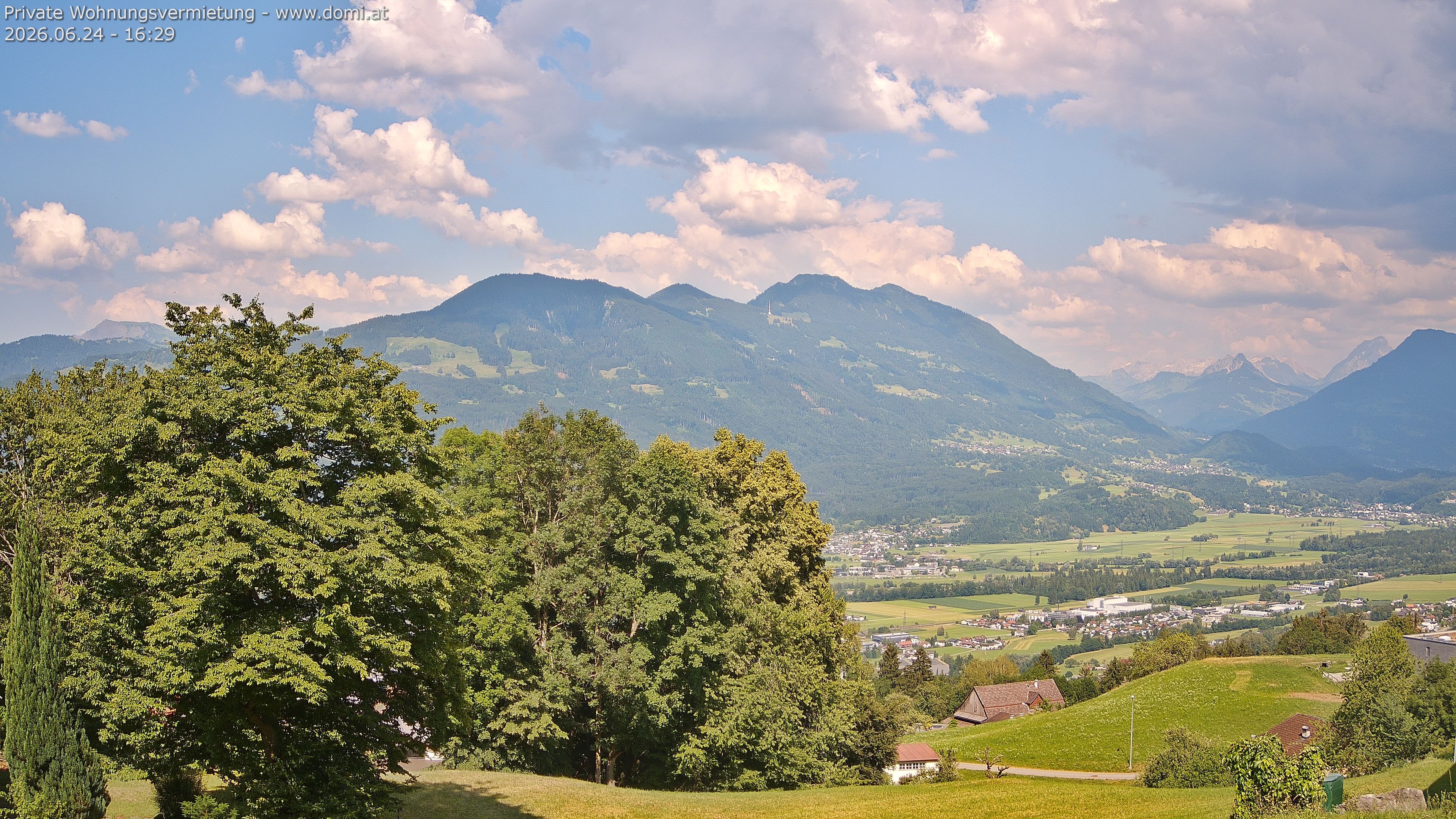Archiv Foto Webcam Ausblick von Amerlügen bei Frastanz