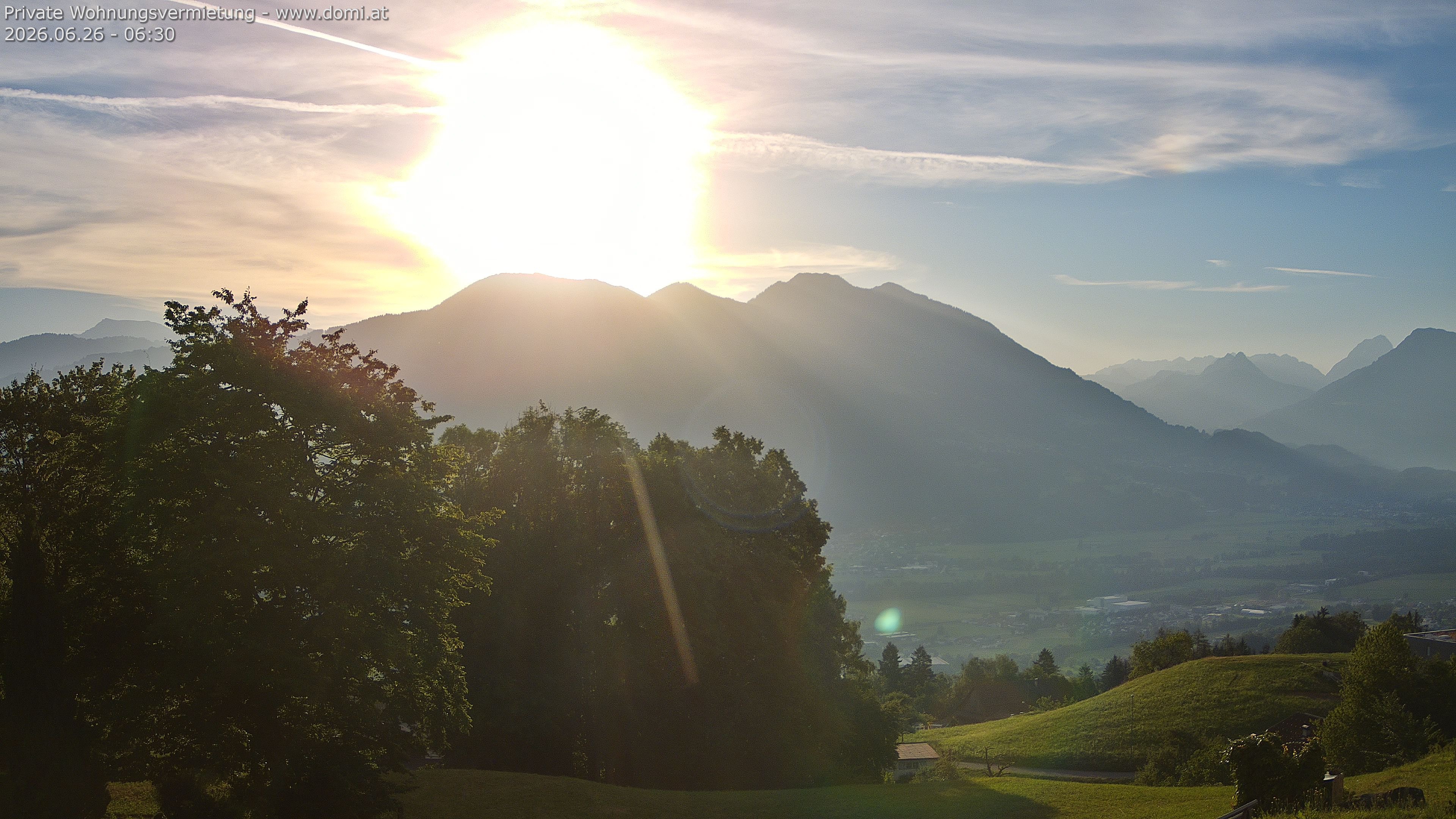 Archiv Foto Webcam Ausblick von Amerlügen bei Frastanz