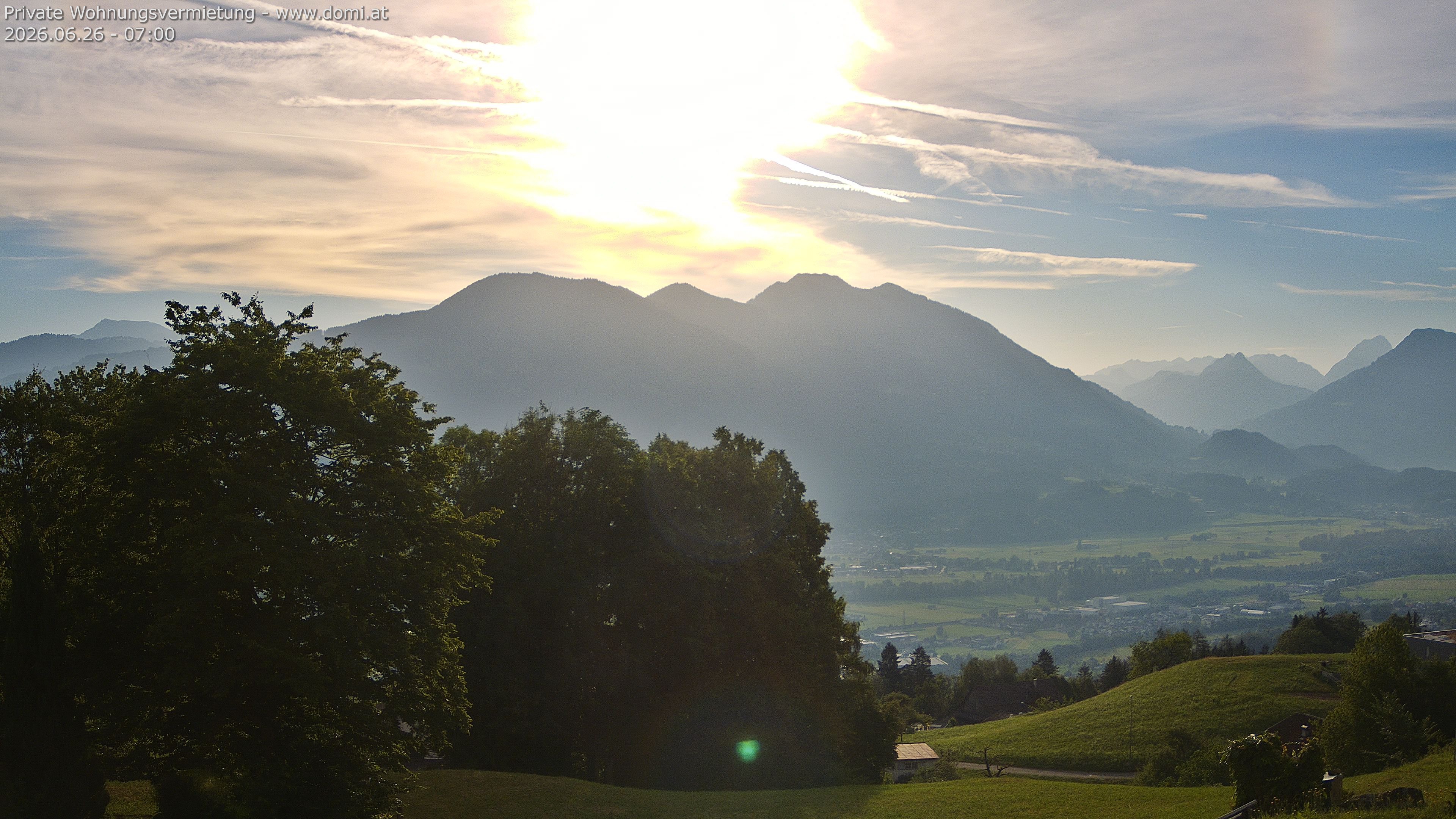 Archiv Foto Webcam Ausblick von Amerlügen bei Frastanz