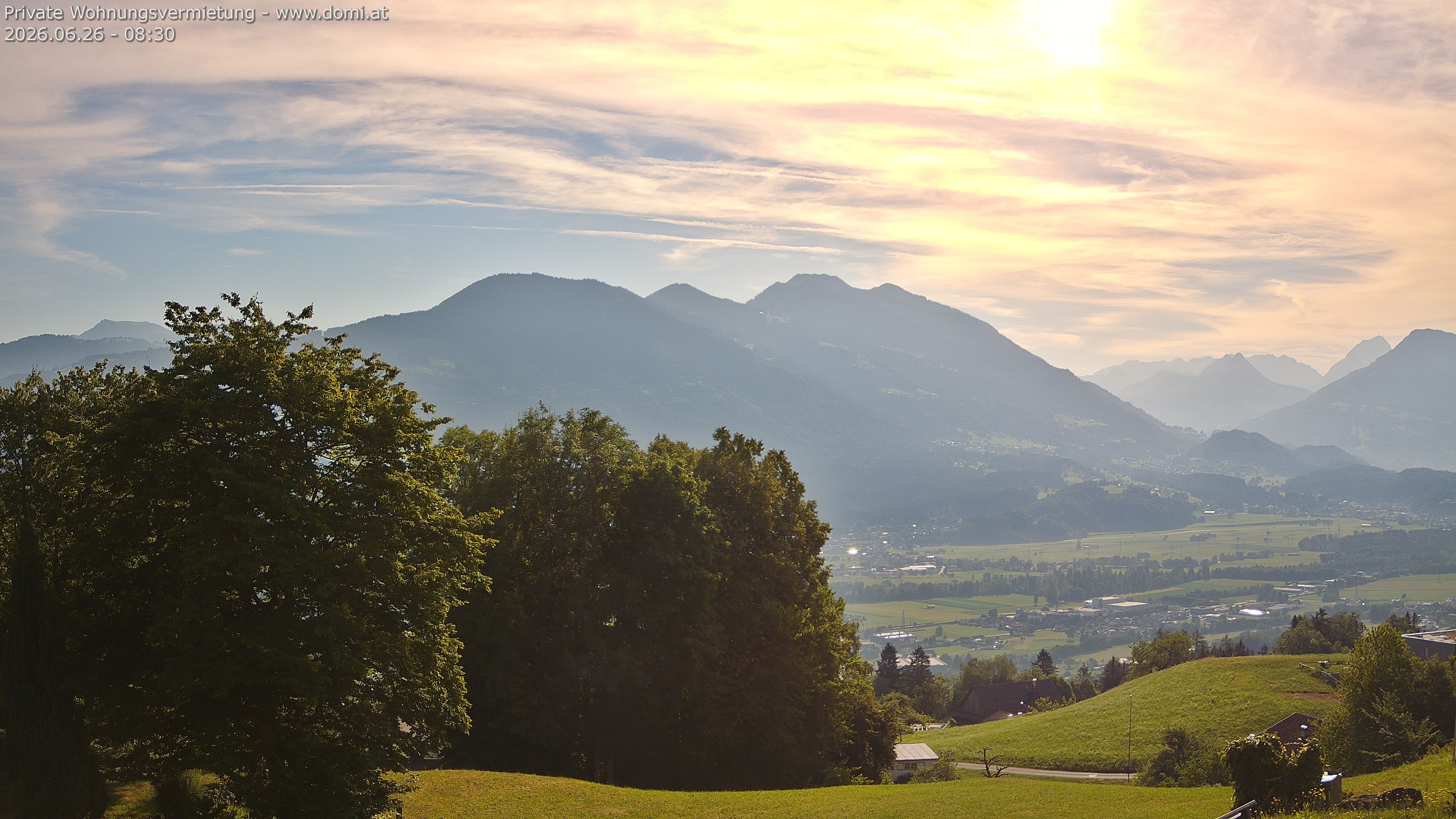 Archiv Foto Webcam Ausblick von Amerlügen bei Frastanz