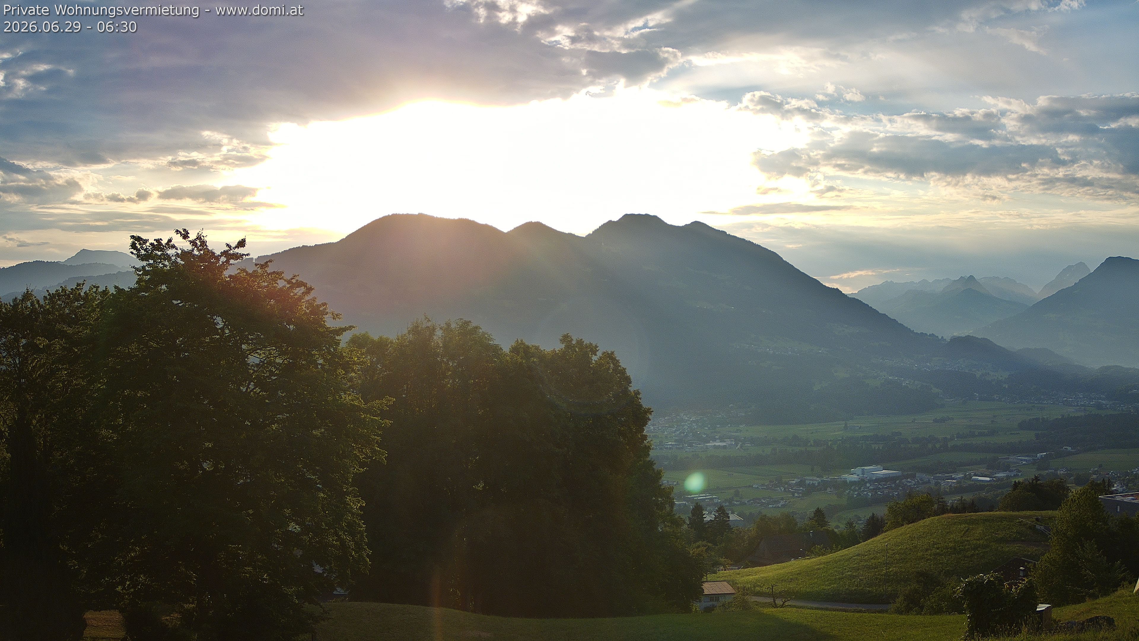 Archiv Foto Webcam Ausblick von Amerlügen bei Frastanz