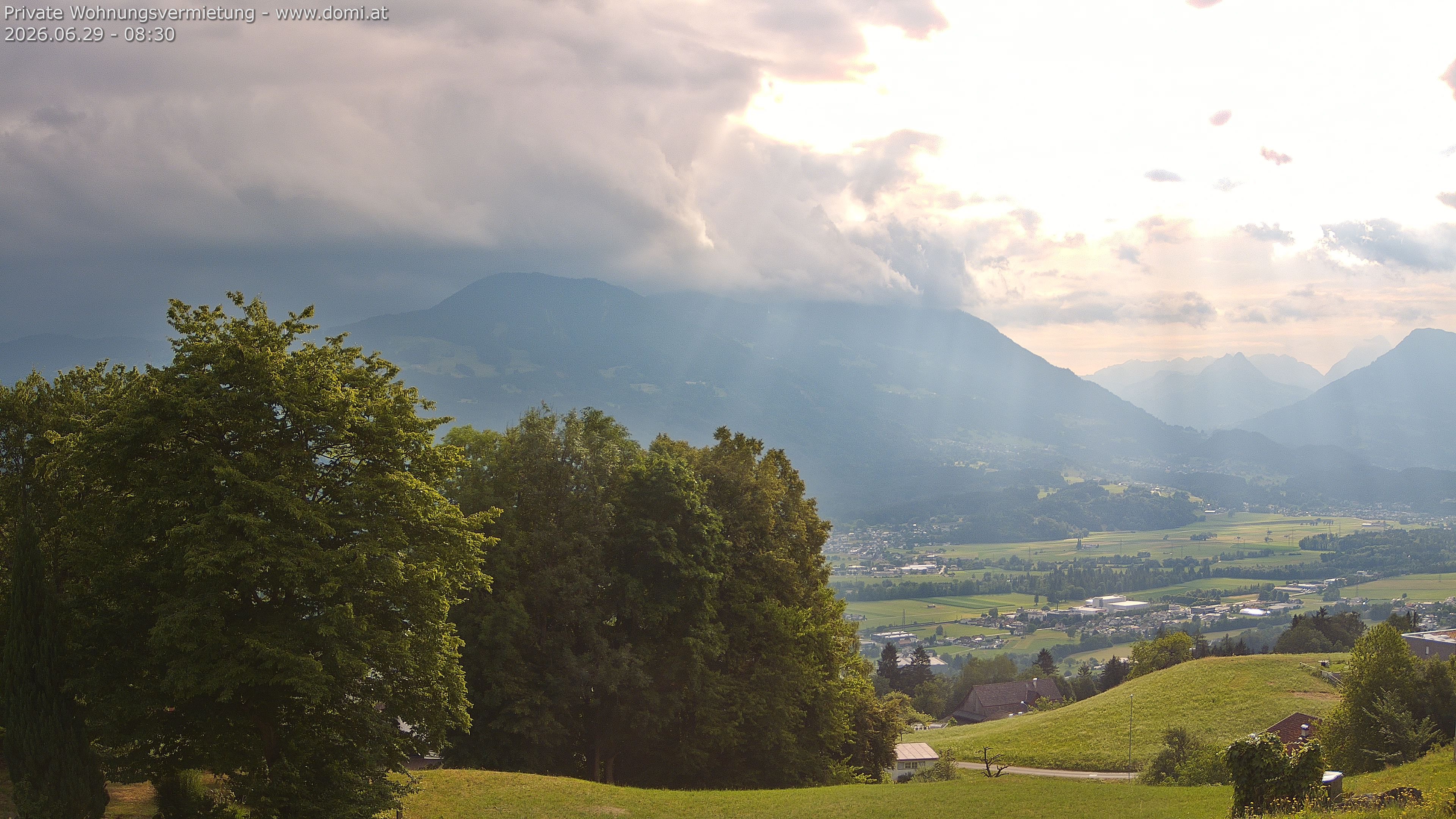 Archiv Foto Webcam Ausblick von Amerlügen bei Frastanz