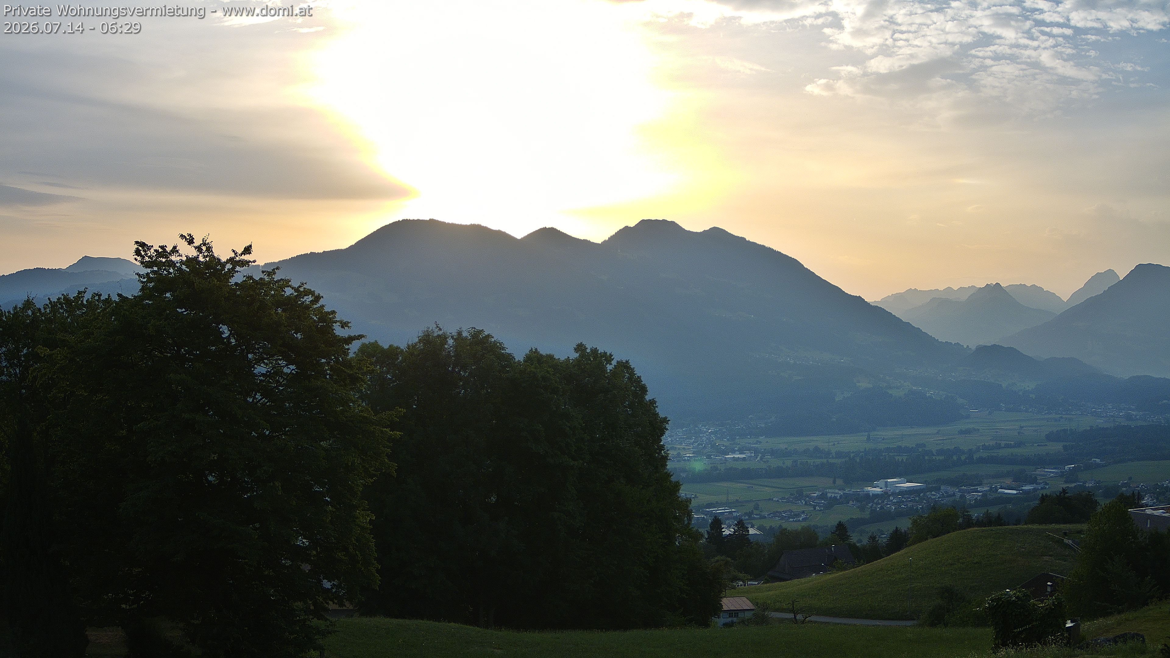 Archiv Foto Webcam Ausblick von Amerlügen bei Frastanz